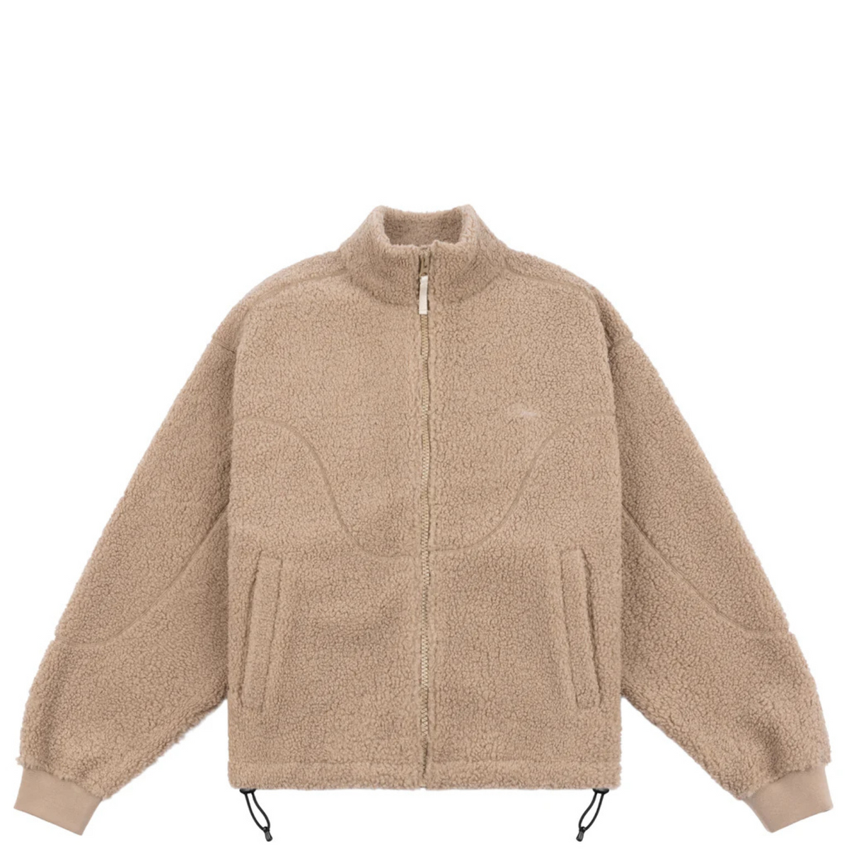DIME Polar Fleece Sherpa Zip Latte