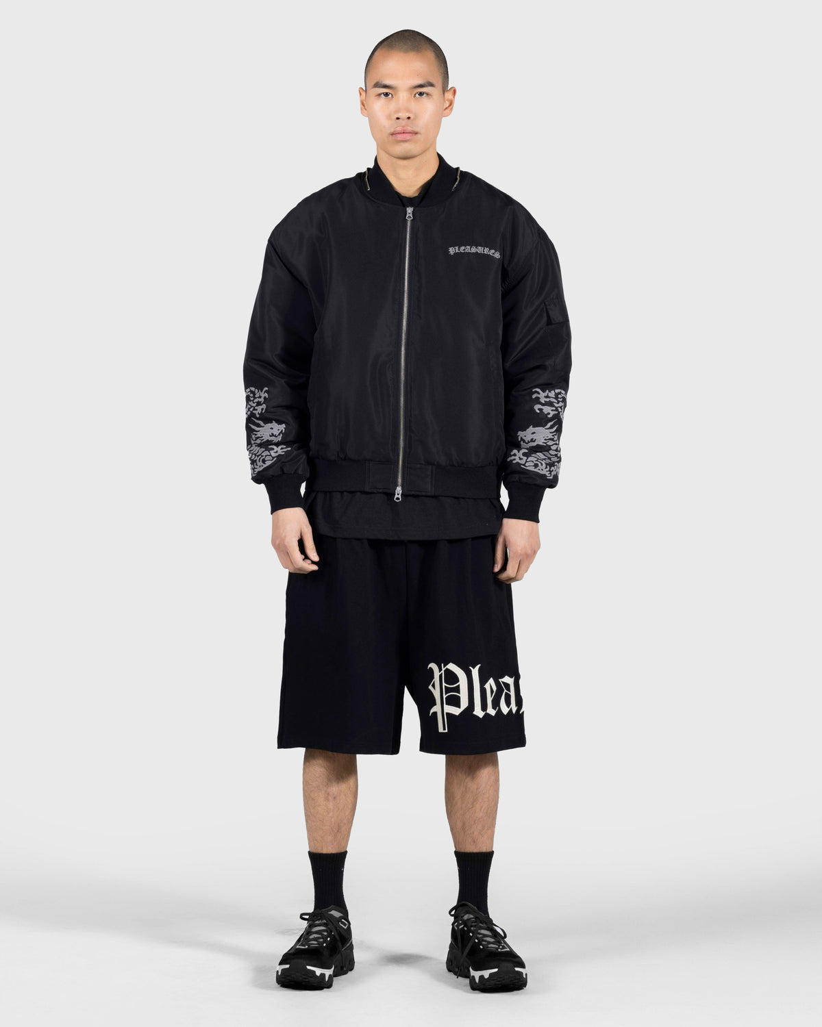 Pleasures OE Wide Shorts Black