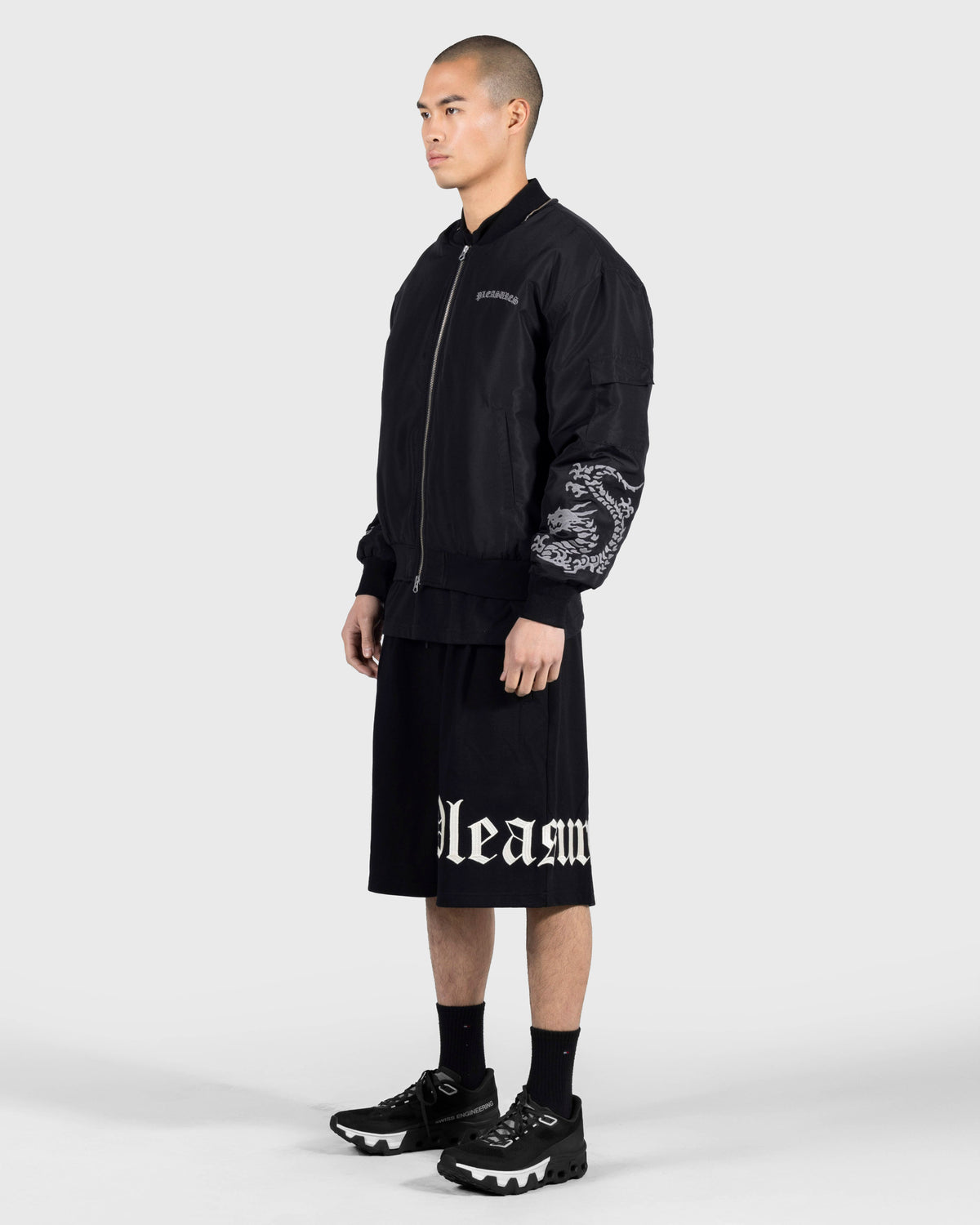 Pleasures OE Wide Shorts Black