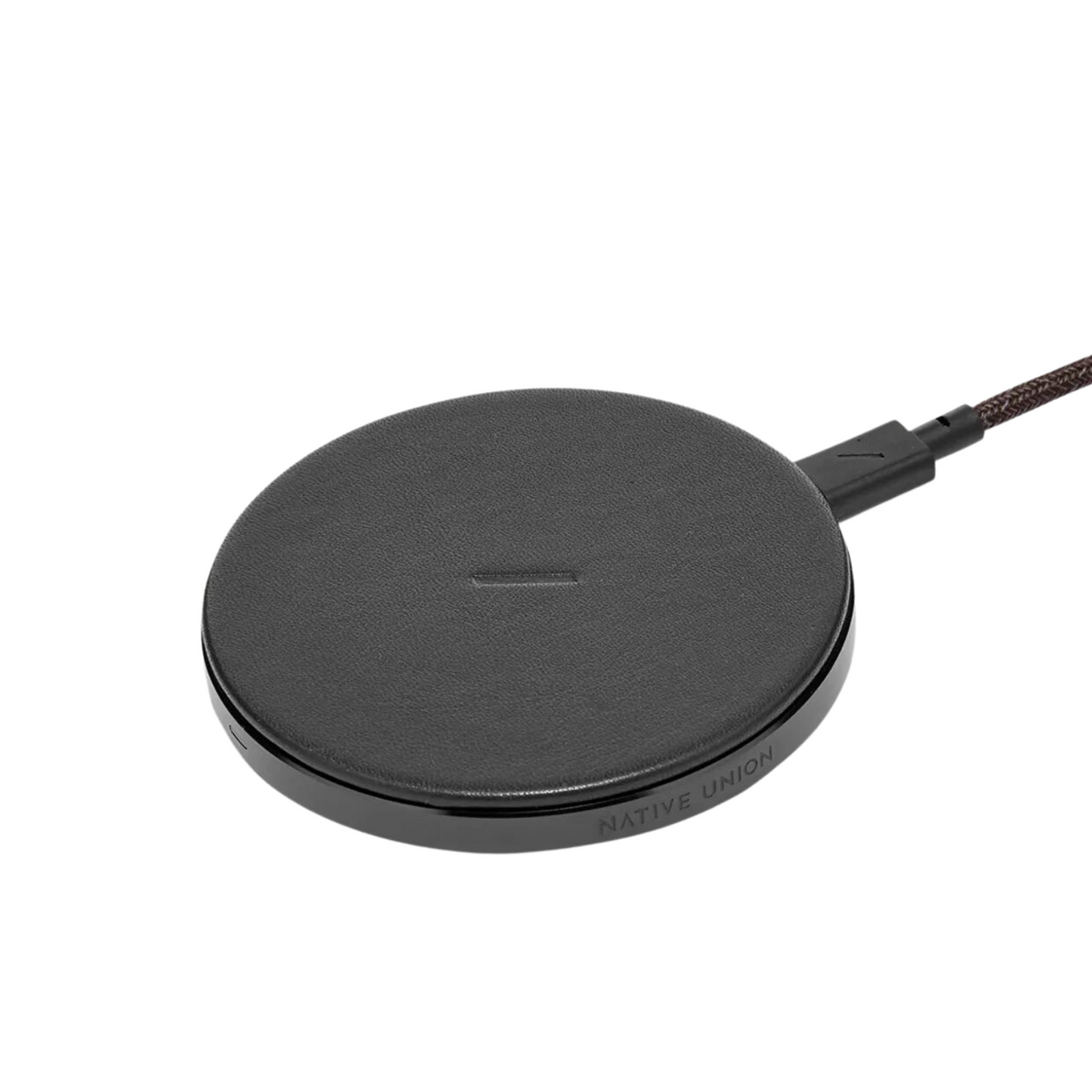 DROP WIRELESS CHARGER - BLACK LEATHER
