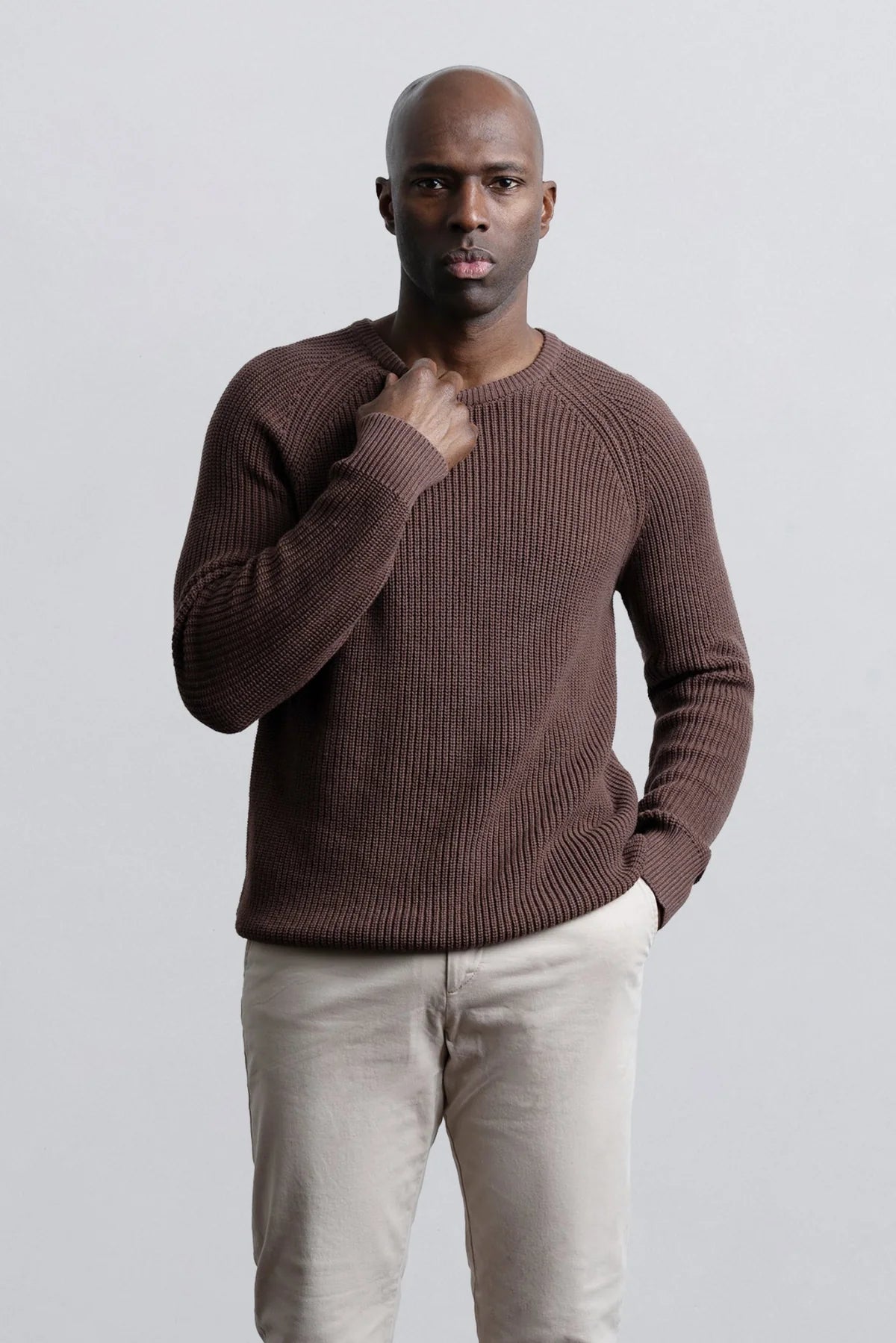 Champlain Fisherman Sweater Espresso