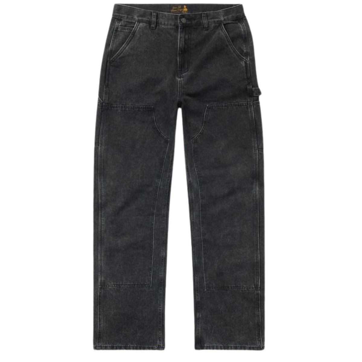 One of These Days Denim Double Knee Pants Black