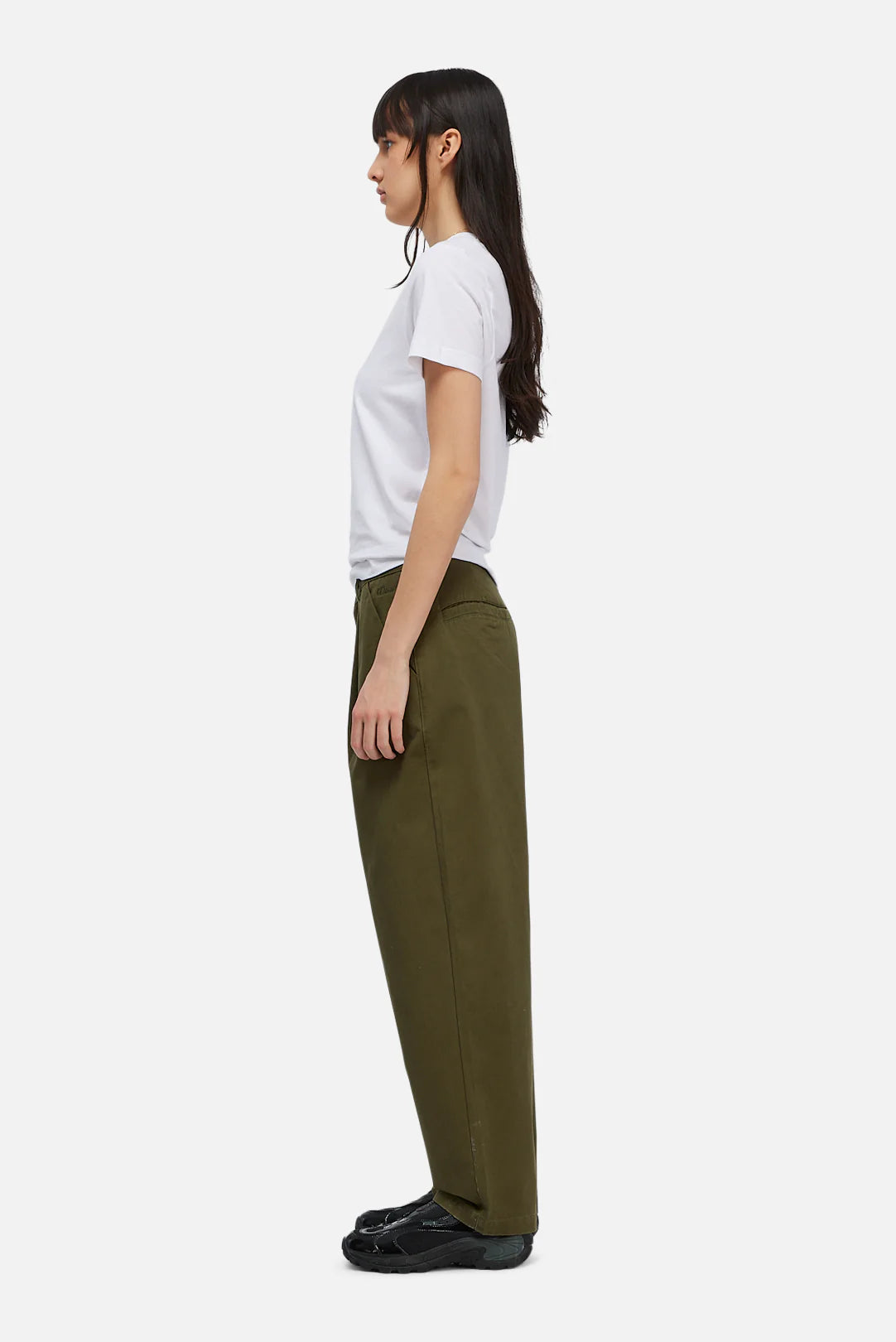 Dime Baggy Chino Pants Forest Green