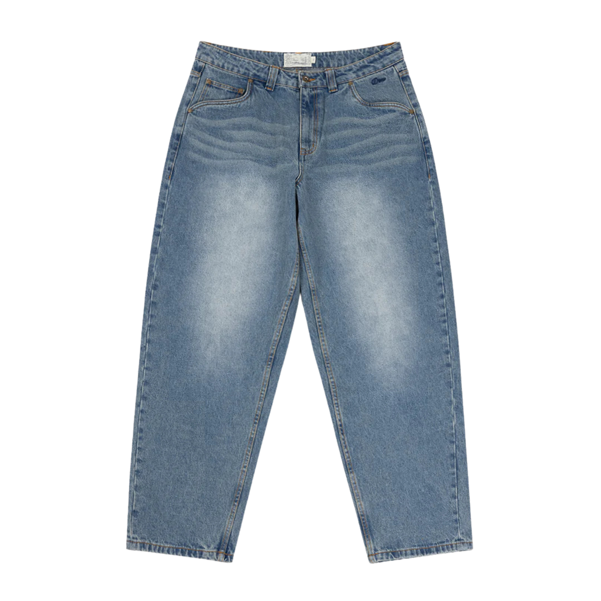 Dime Baggy Denim Pants Sandblasted Indigo