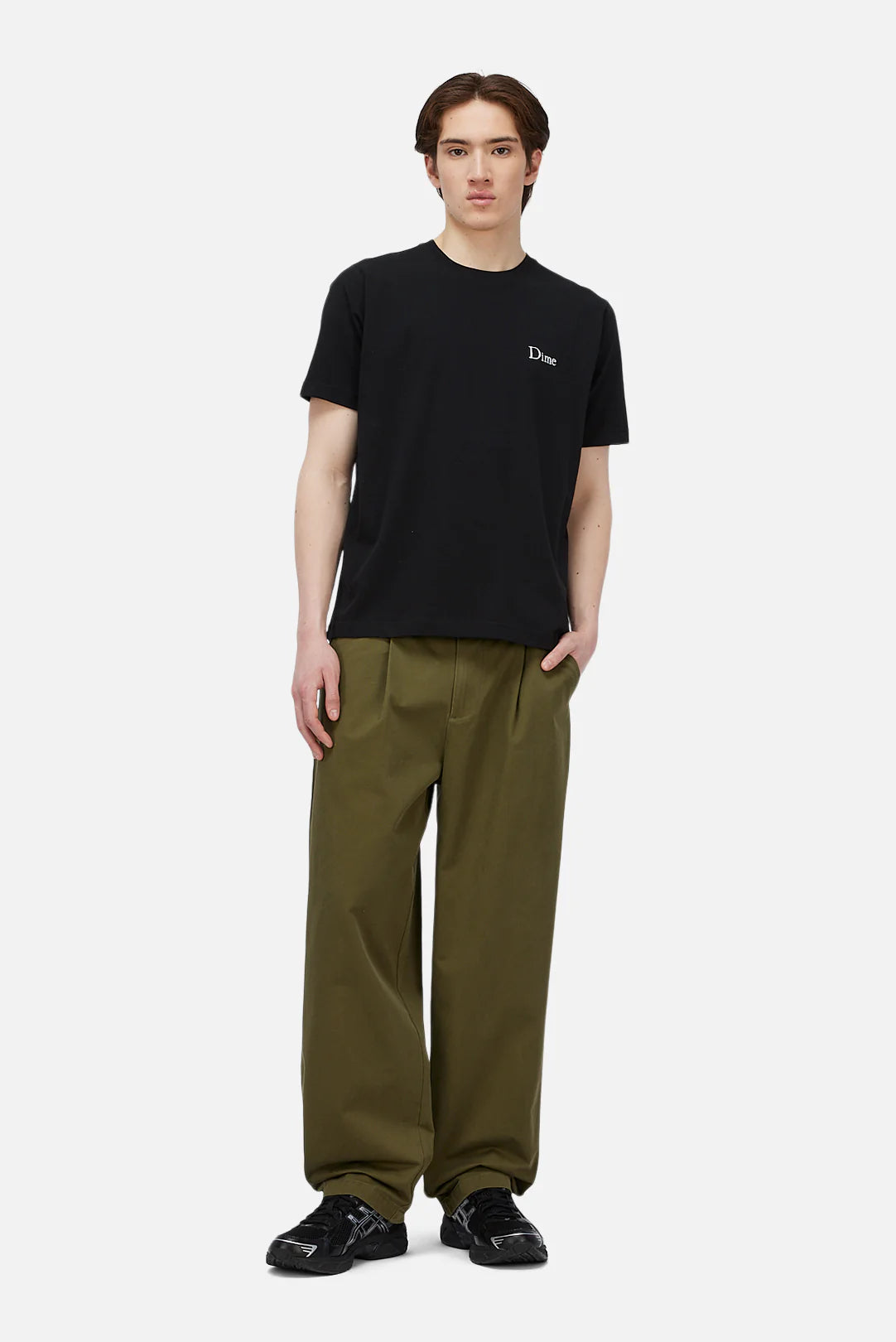 Dime Classic Small Logo T-Shirt Black