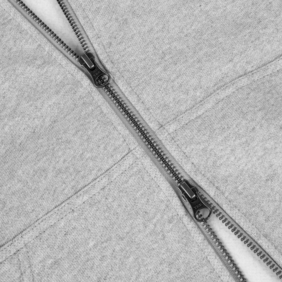 Dime Classic Small logo Zip Hoodie Heather Grey