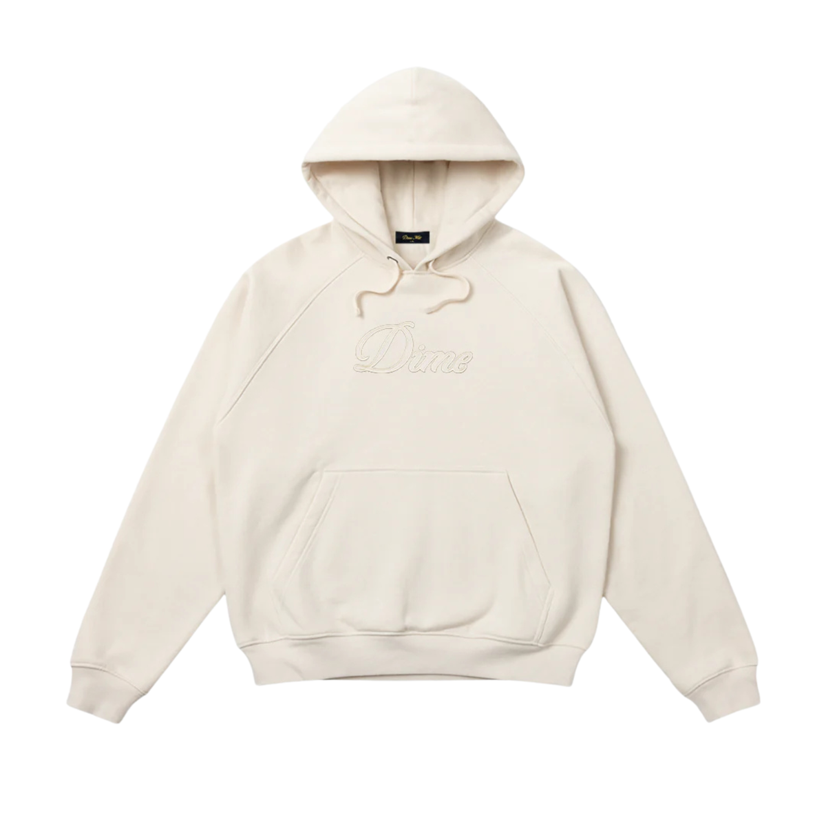 Dime Cursive Hoodie Natural
