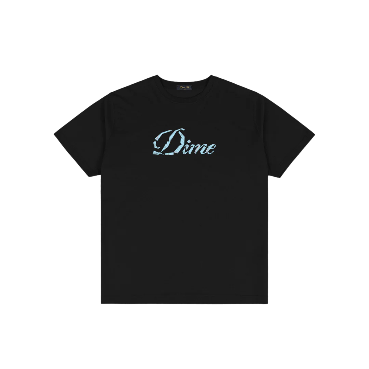 Dime Cursive Paper Cut T-Shirt Black
