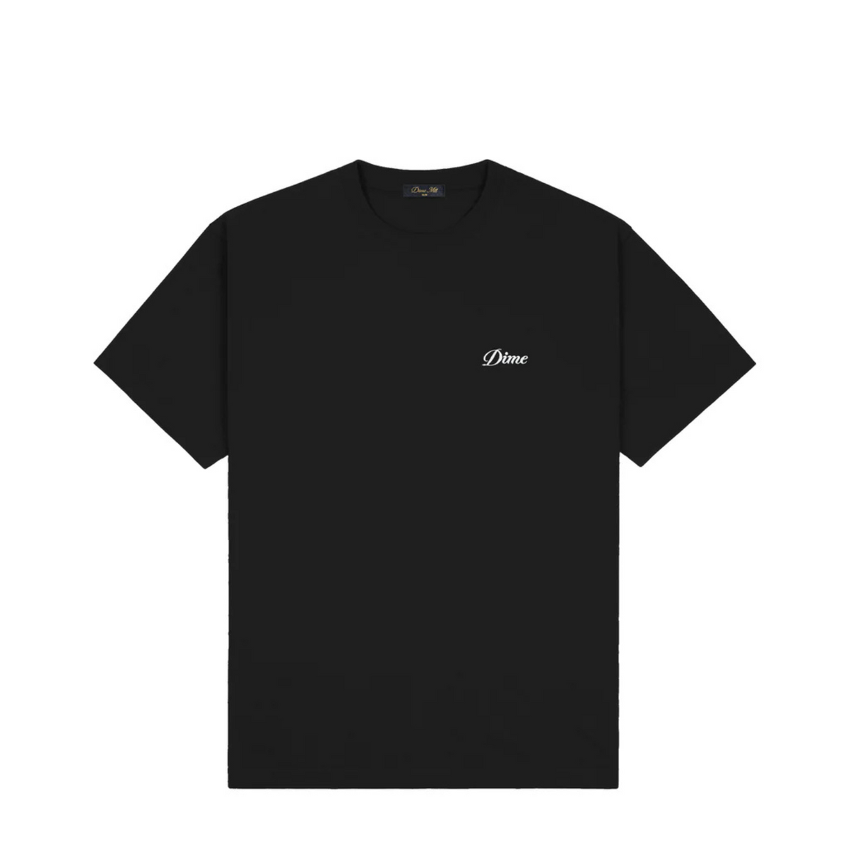 Dime Cursive Small Logo T-Shirt Black