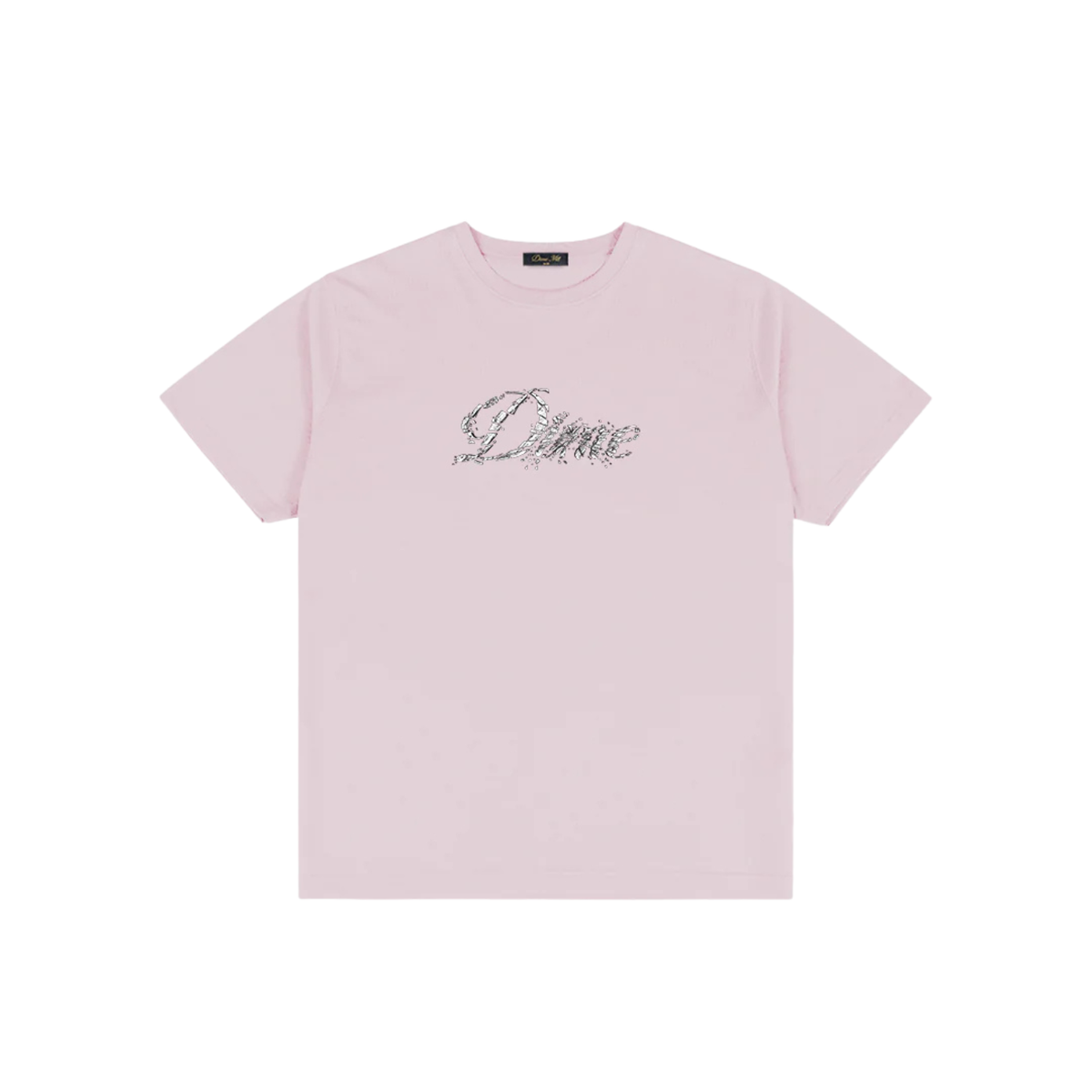 Dime Cursive Smashed T-Shirt Light Pink