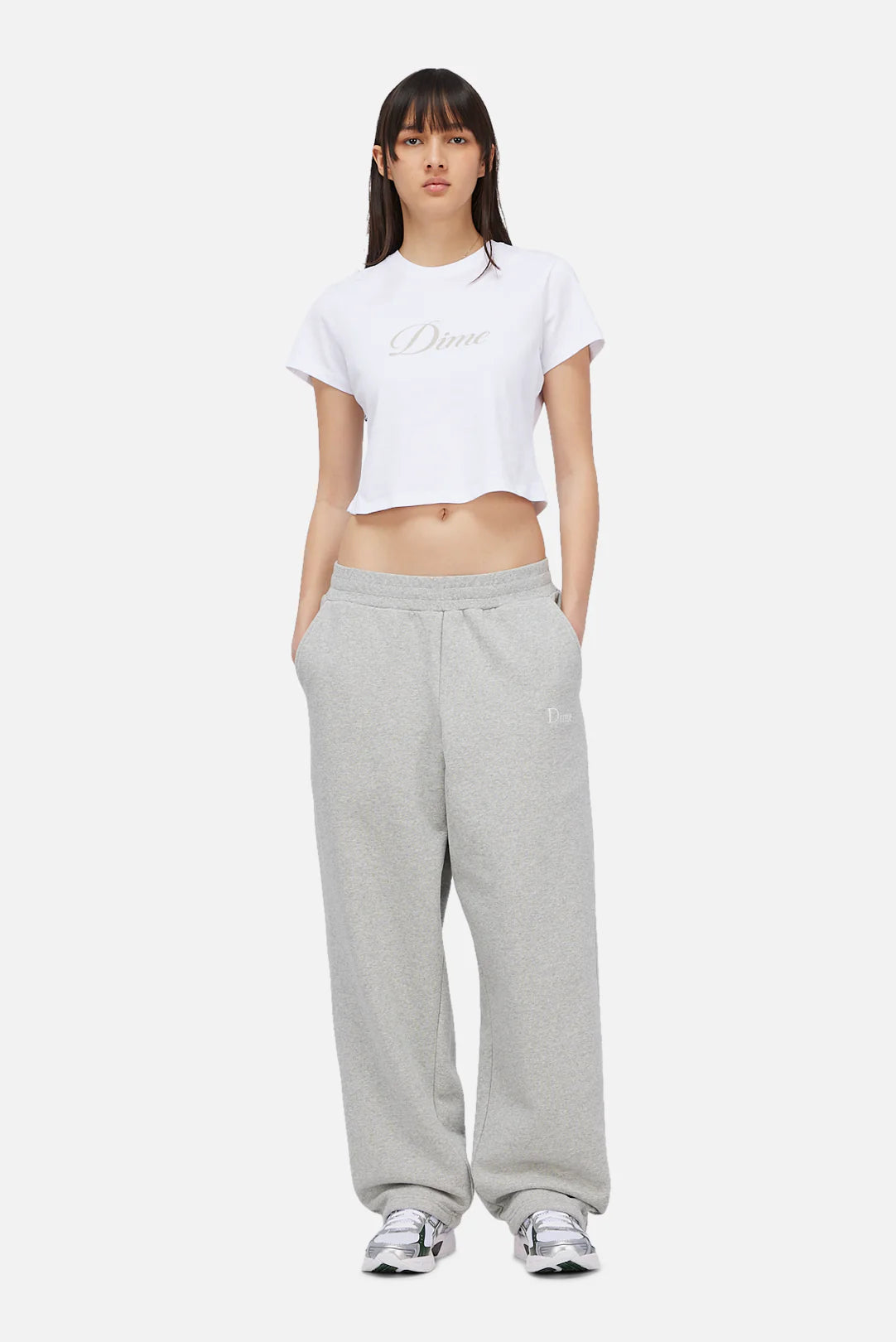 Dime Women's Cursive Tee White