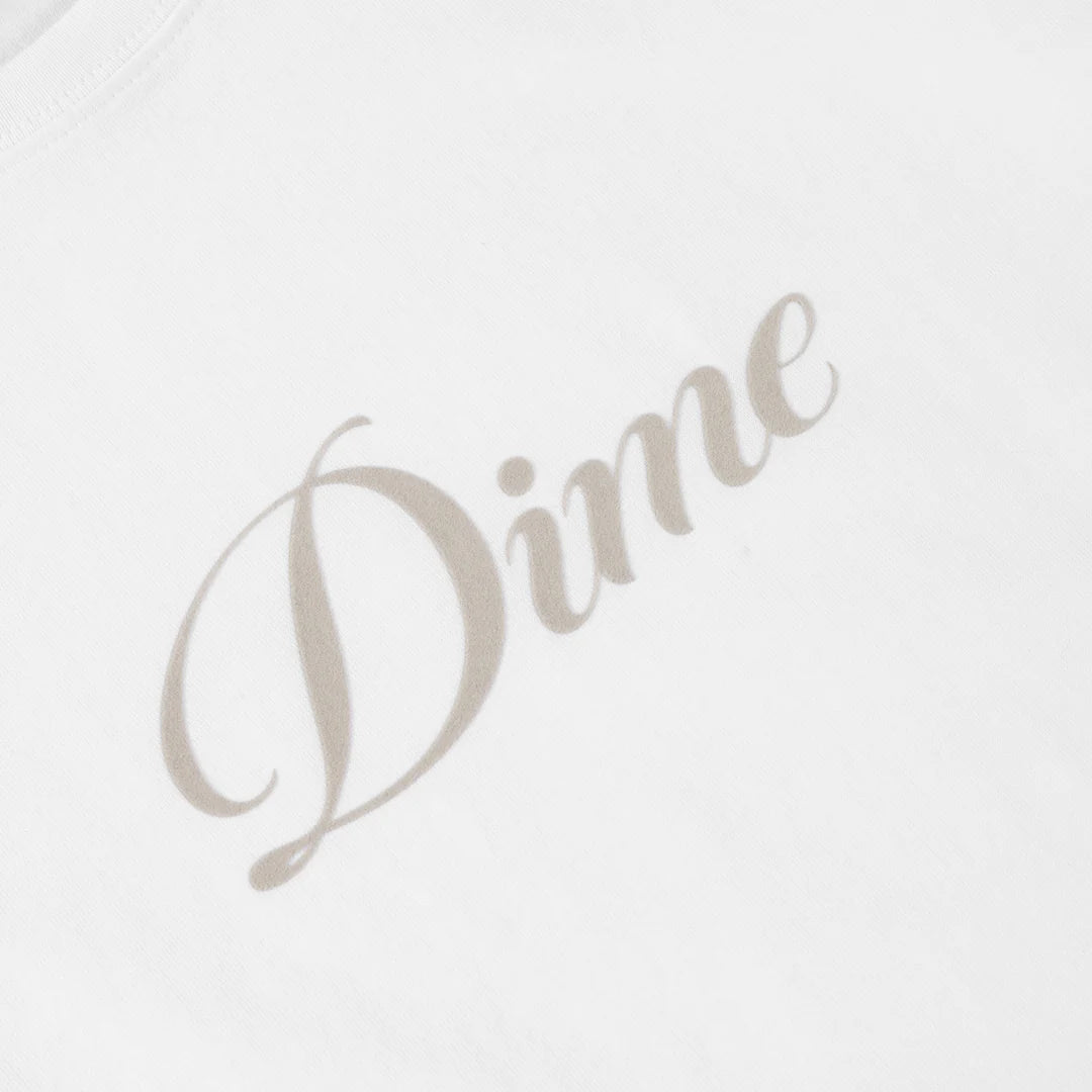 Dime Women's Cursive Tee White