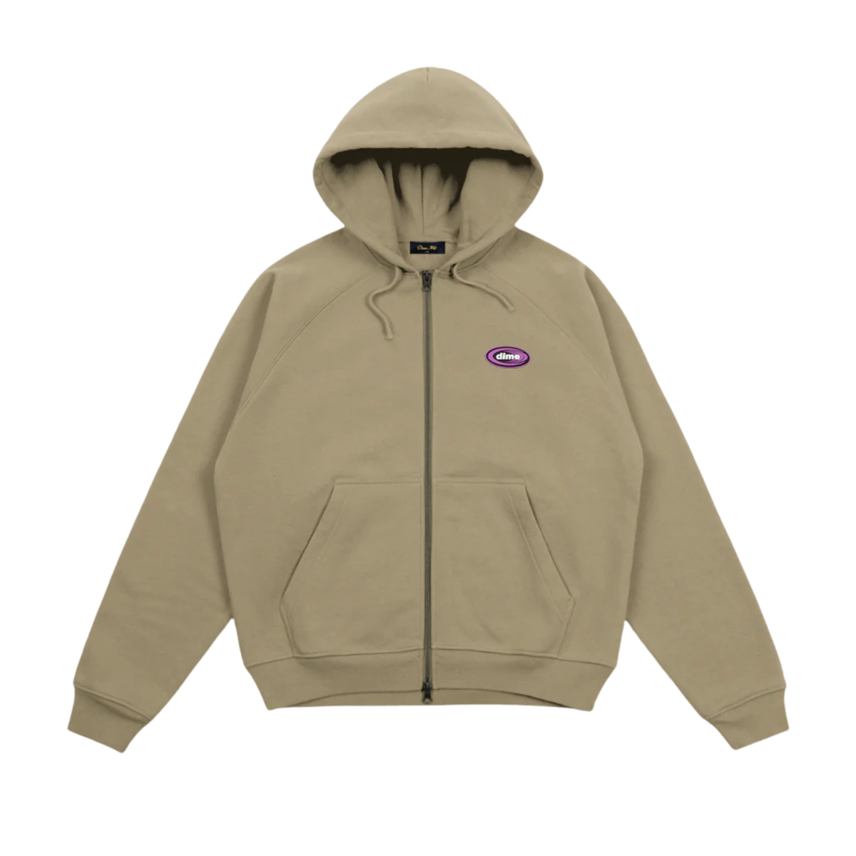 Dime Marathon Zip Hoodie Military Olive