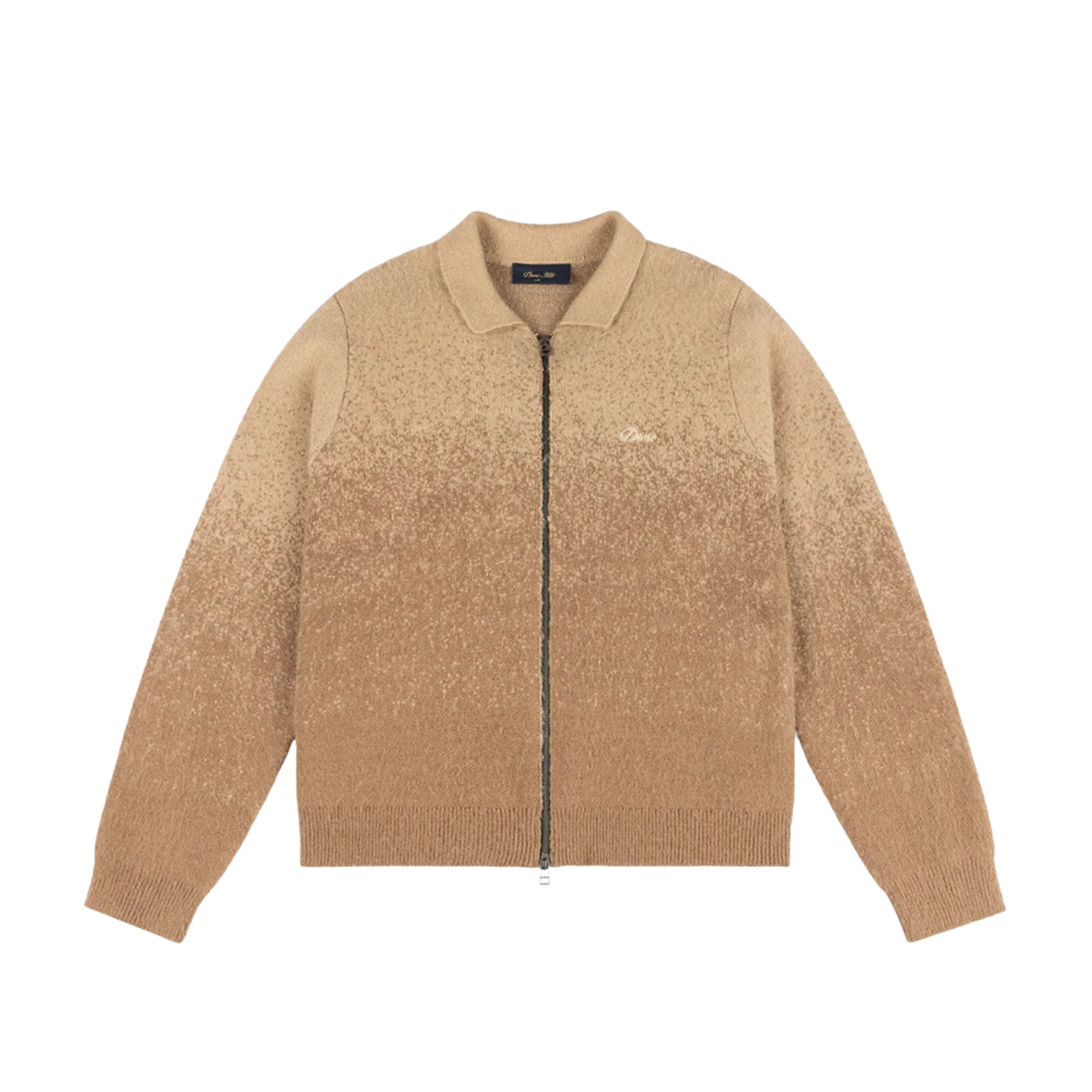 Dime Mohair Double Zip Knit Camel