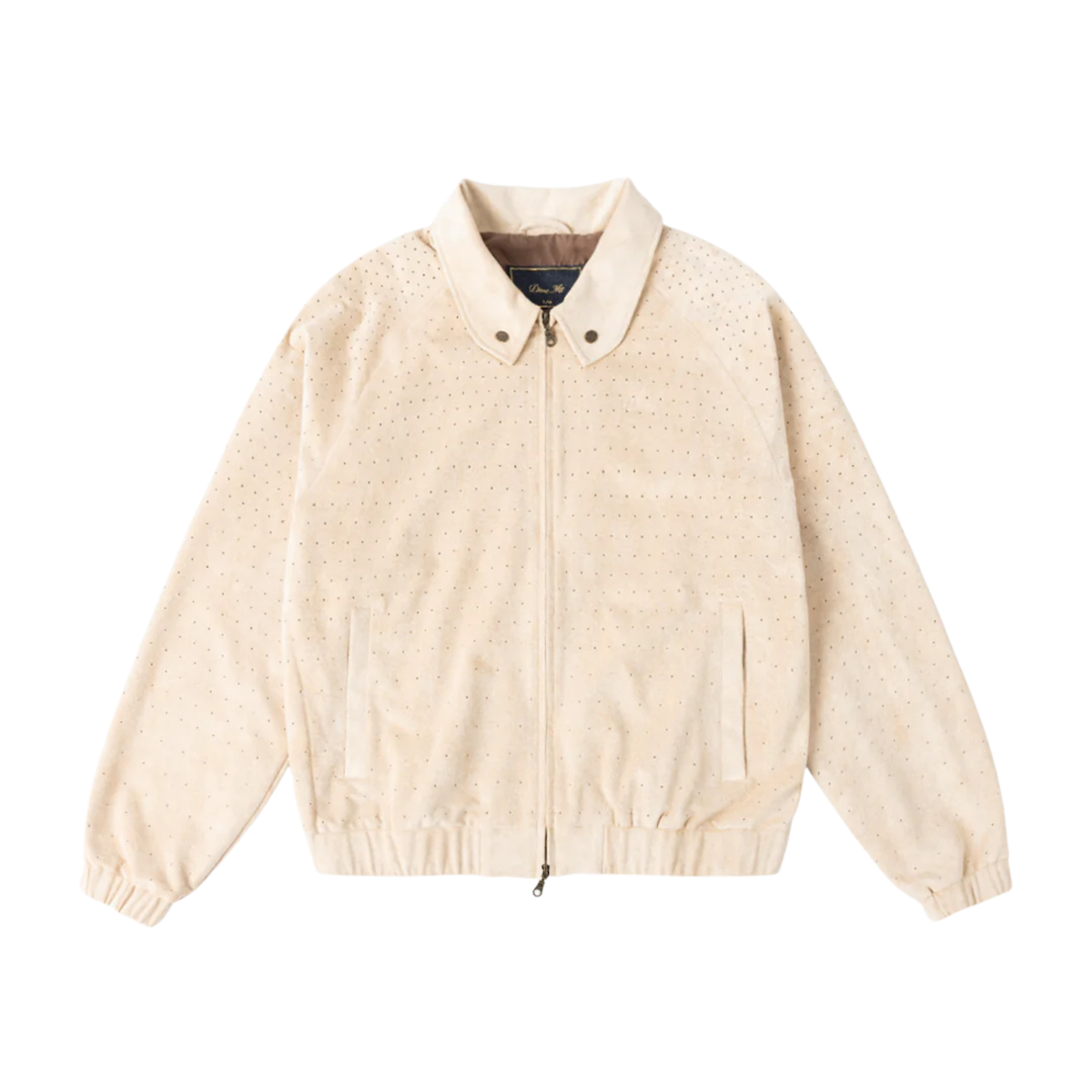 Dime Perforated Faux Seude Jacket Tan