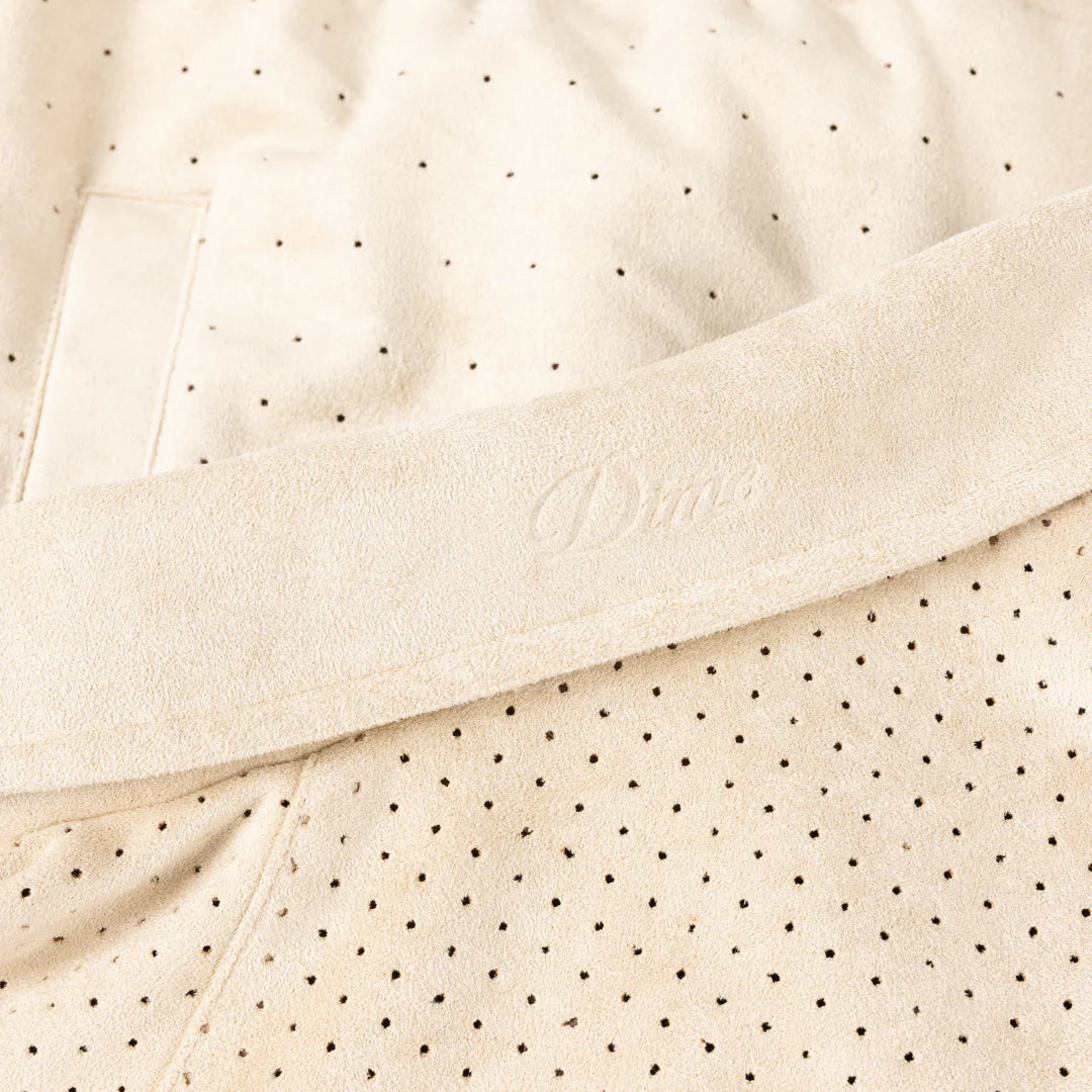 Dime Perforated Faux Seude Jacket Tan