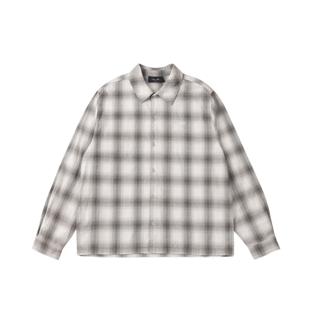 Dime Premium Flannel Shirt Light Gray