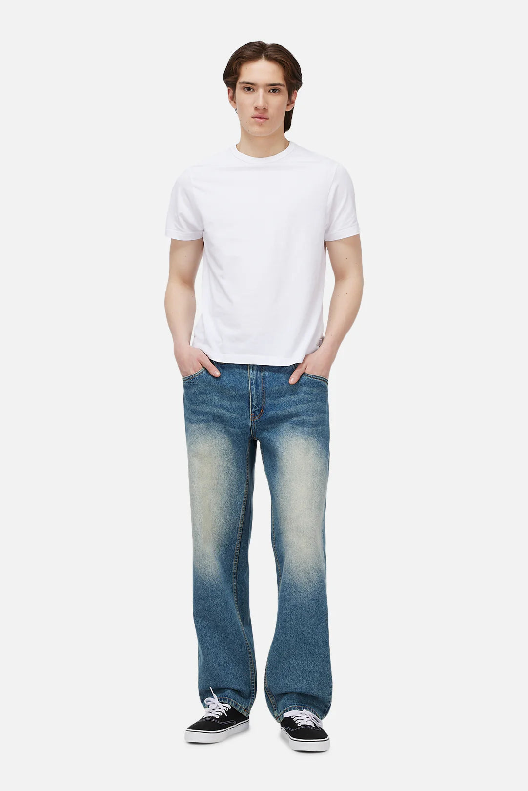 Dime Relaxed Denim Pants Sandblasted Indigo