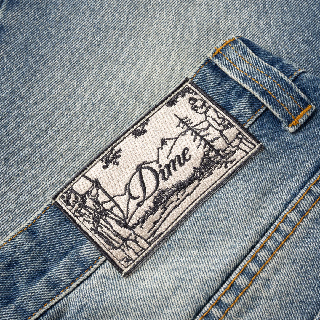 Dime Relaxed Denim Pants Sandblasted Indigo
