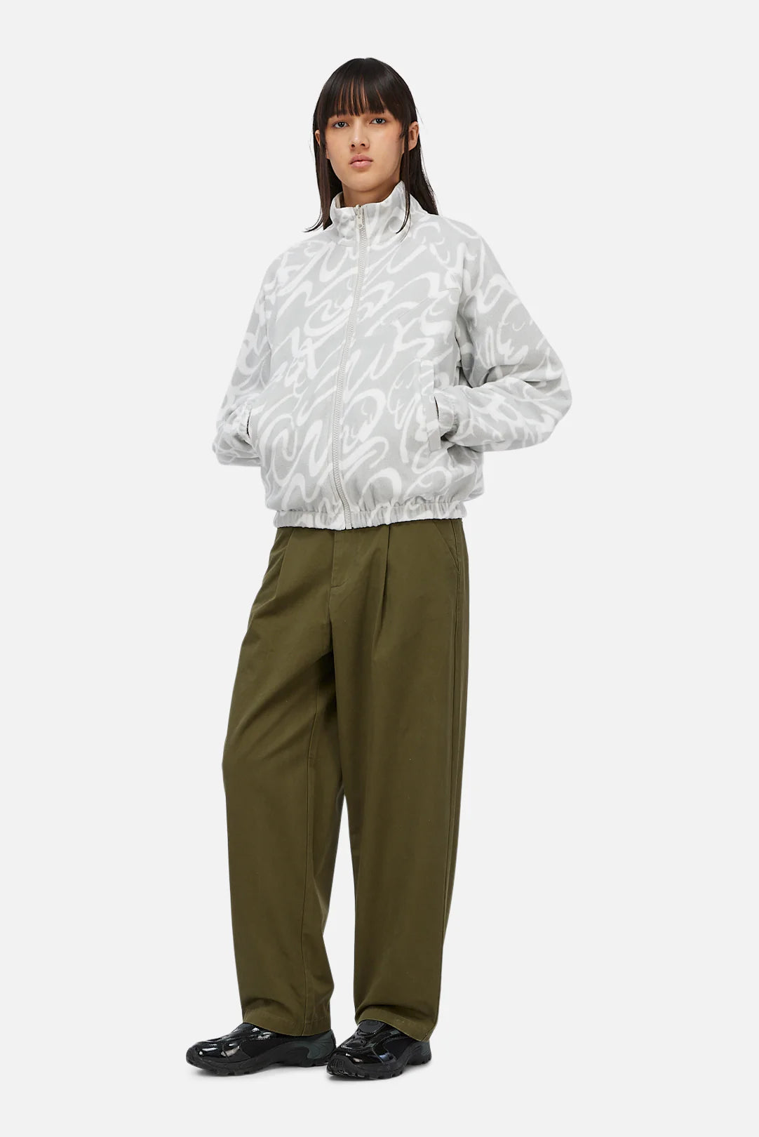 Dime Reversible Chilling Fleece Granite Bone