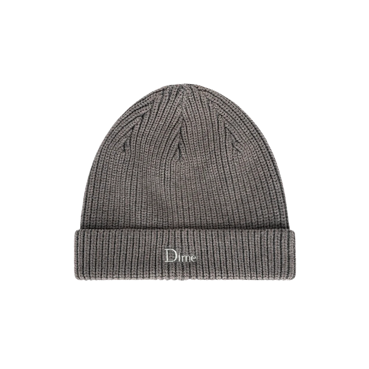 Dime Rib Fold Beanie Dark Gray