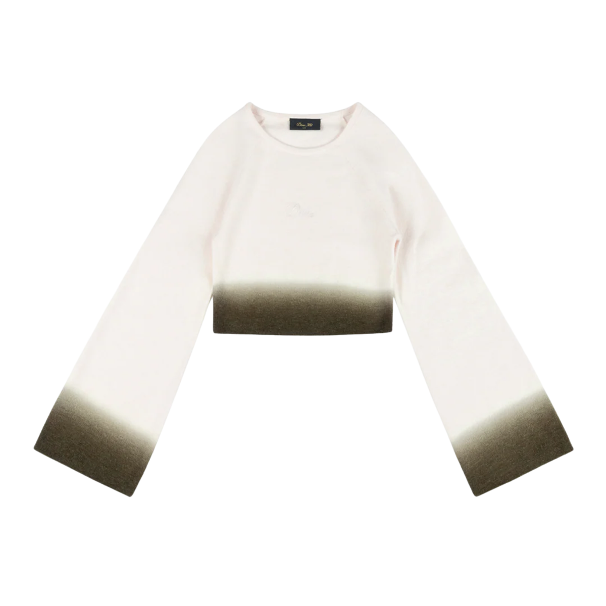 Dime W Cropped Mohair Knit Gradient Cream