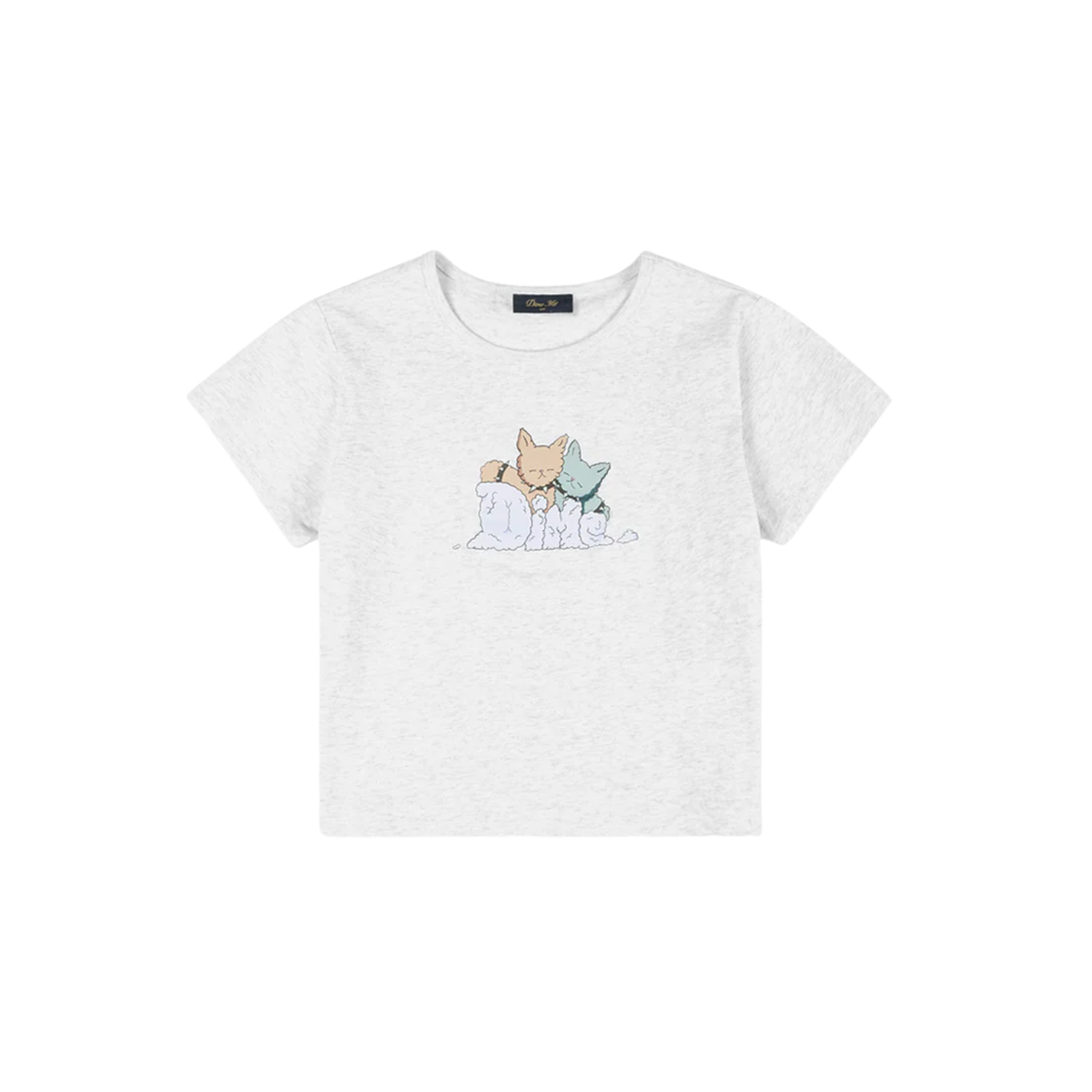 Dime W Fluff T-Shirt Ash