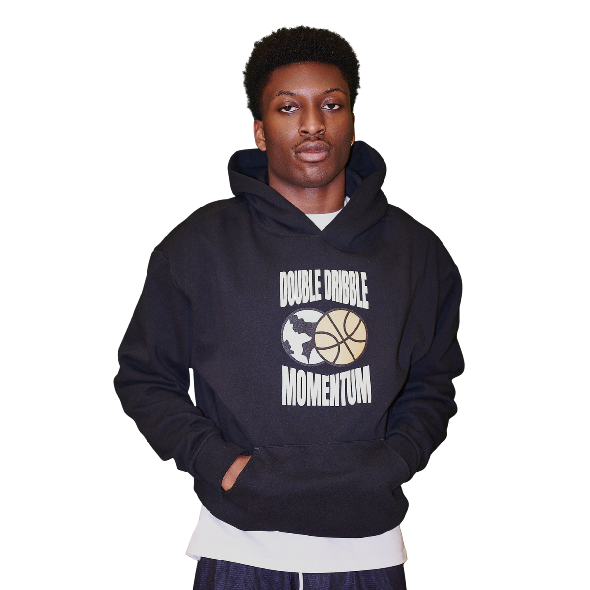 Double Dribble X Momentum Basketball Hoodie Black