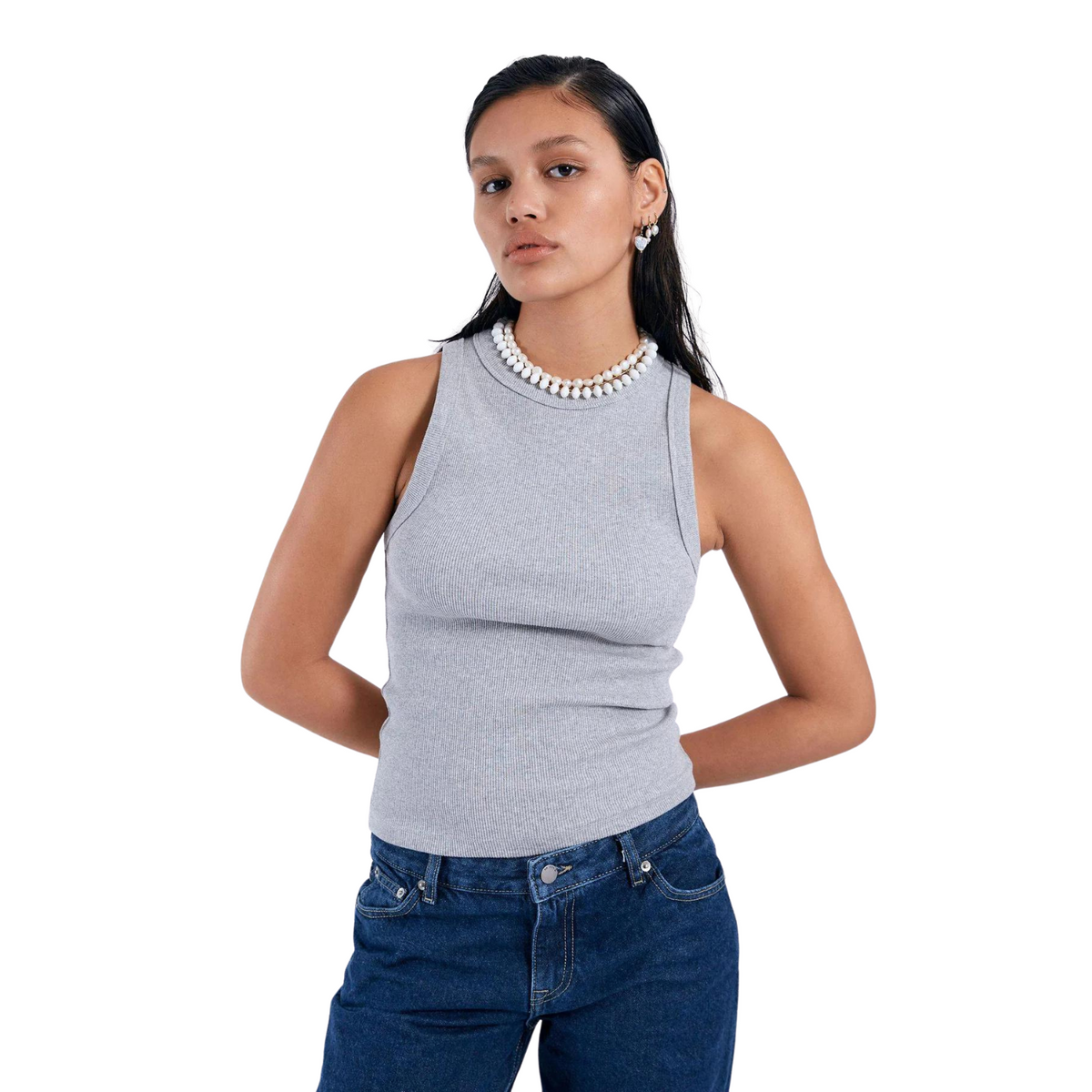 Dr.Denim Etta Top Grey Melange