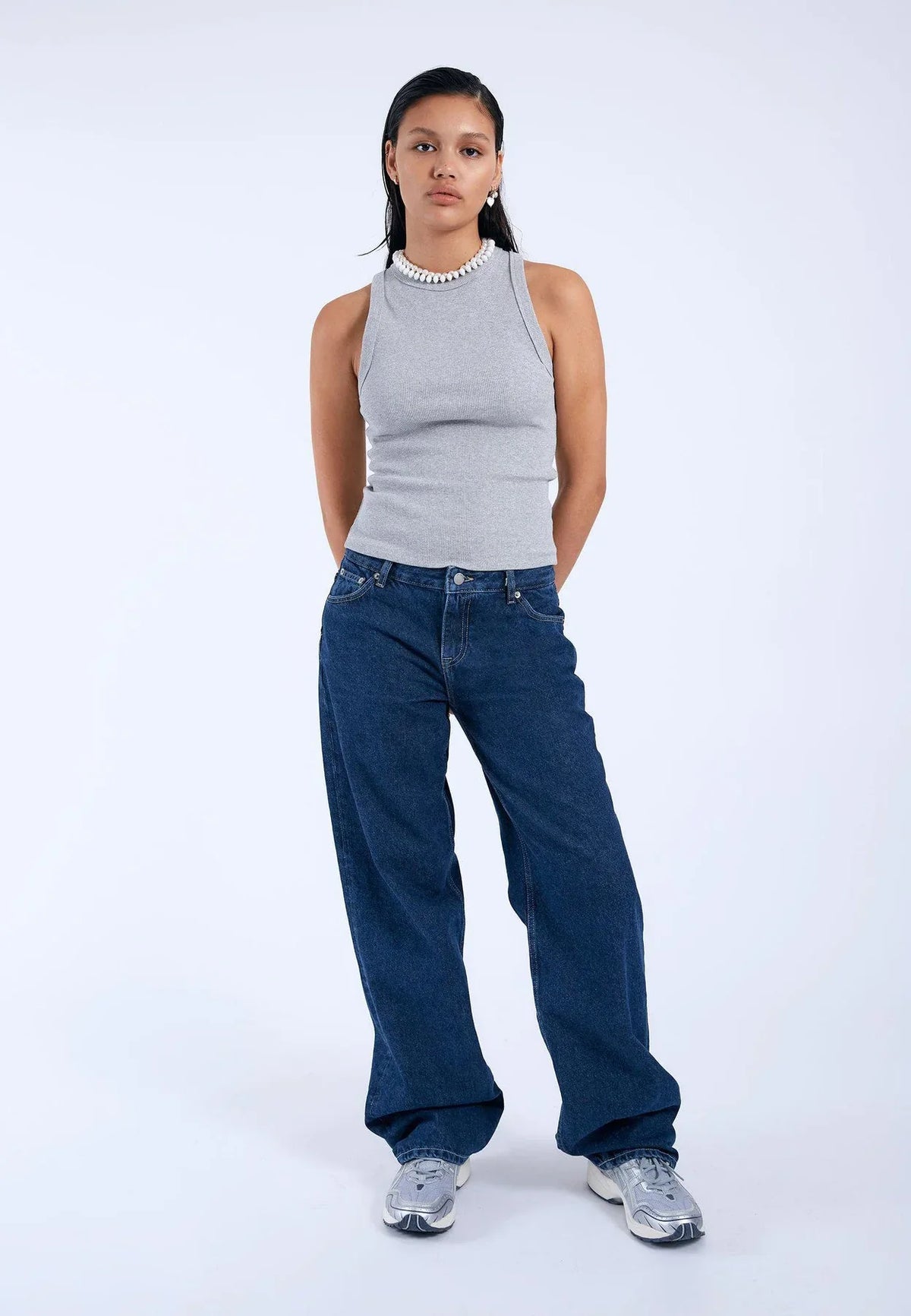 Dr.Denim Etta Top Grey Melange