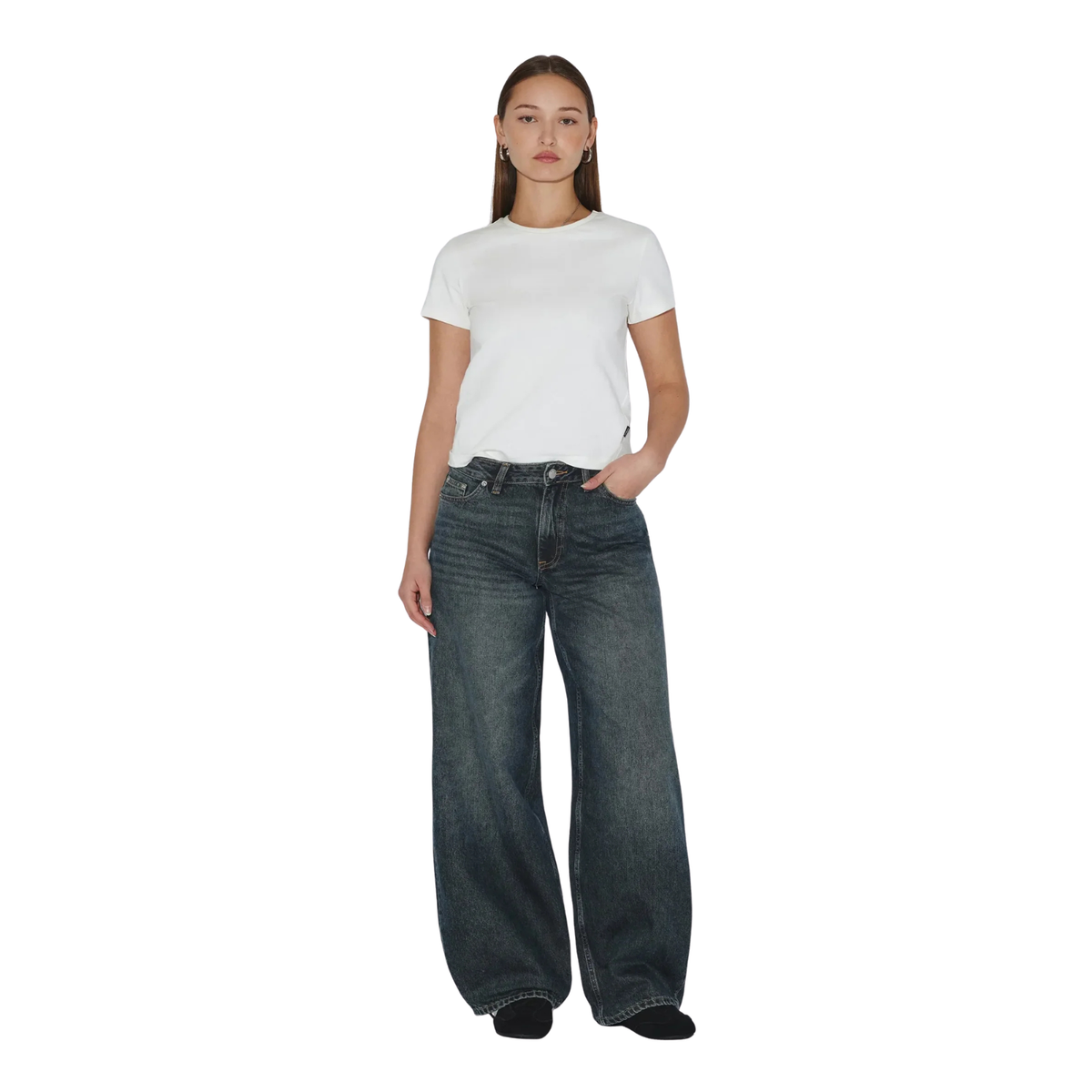 Dr.Denim W Ary Low Baggy Jean Kodiak Dark Fade
