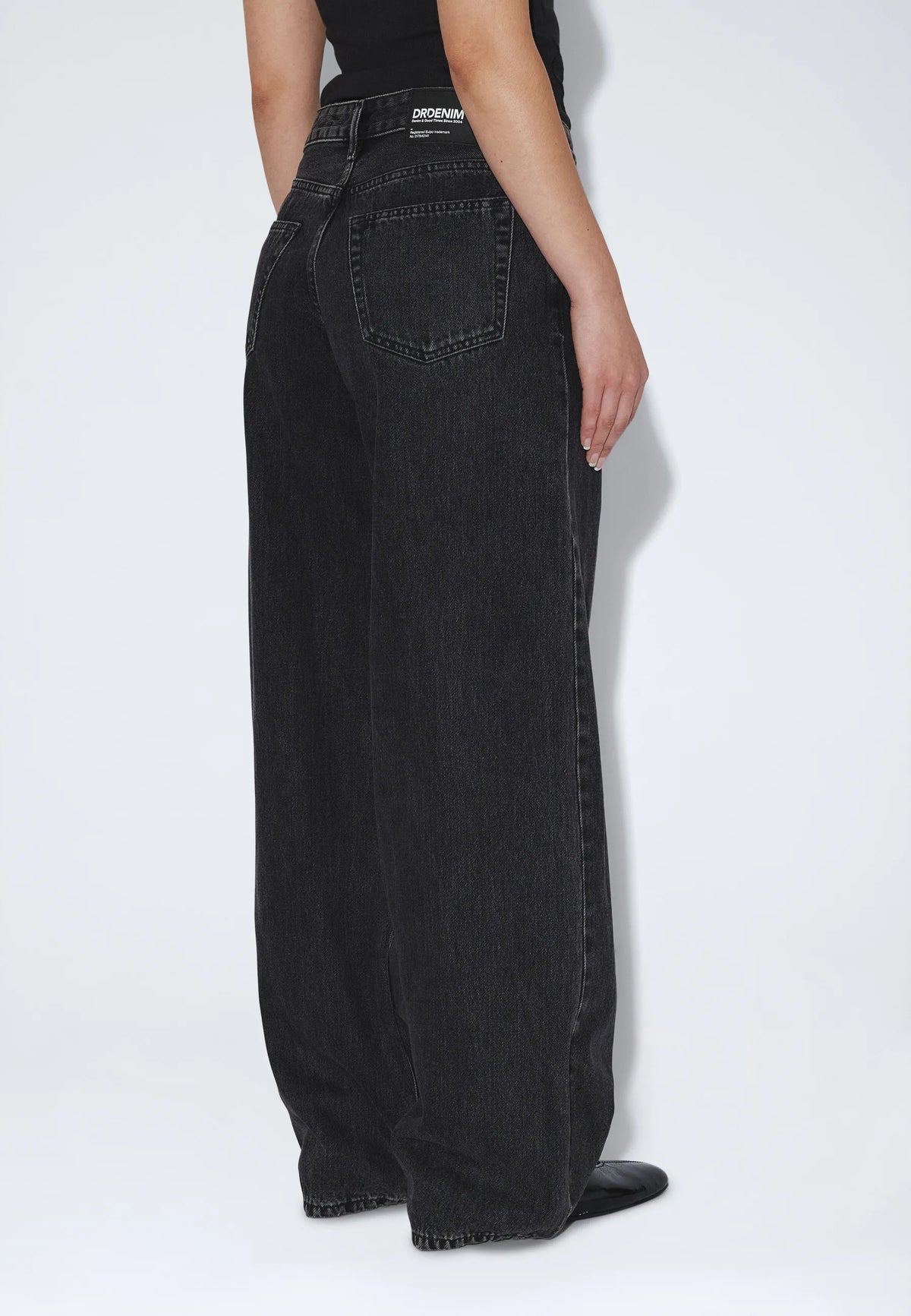 Dr.Denim W Ary Low Baggy Jeans Retro Black