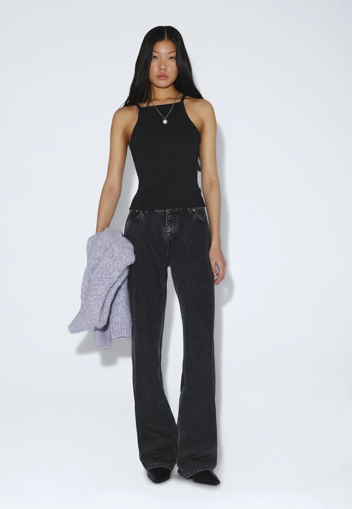 Dr.Denim W Liora Rib Top Black