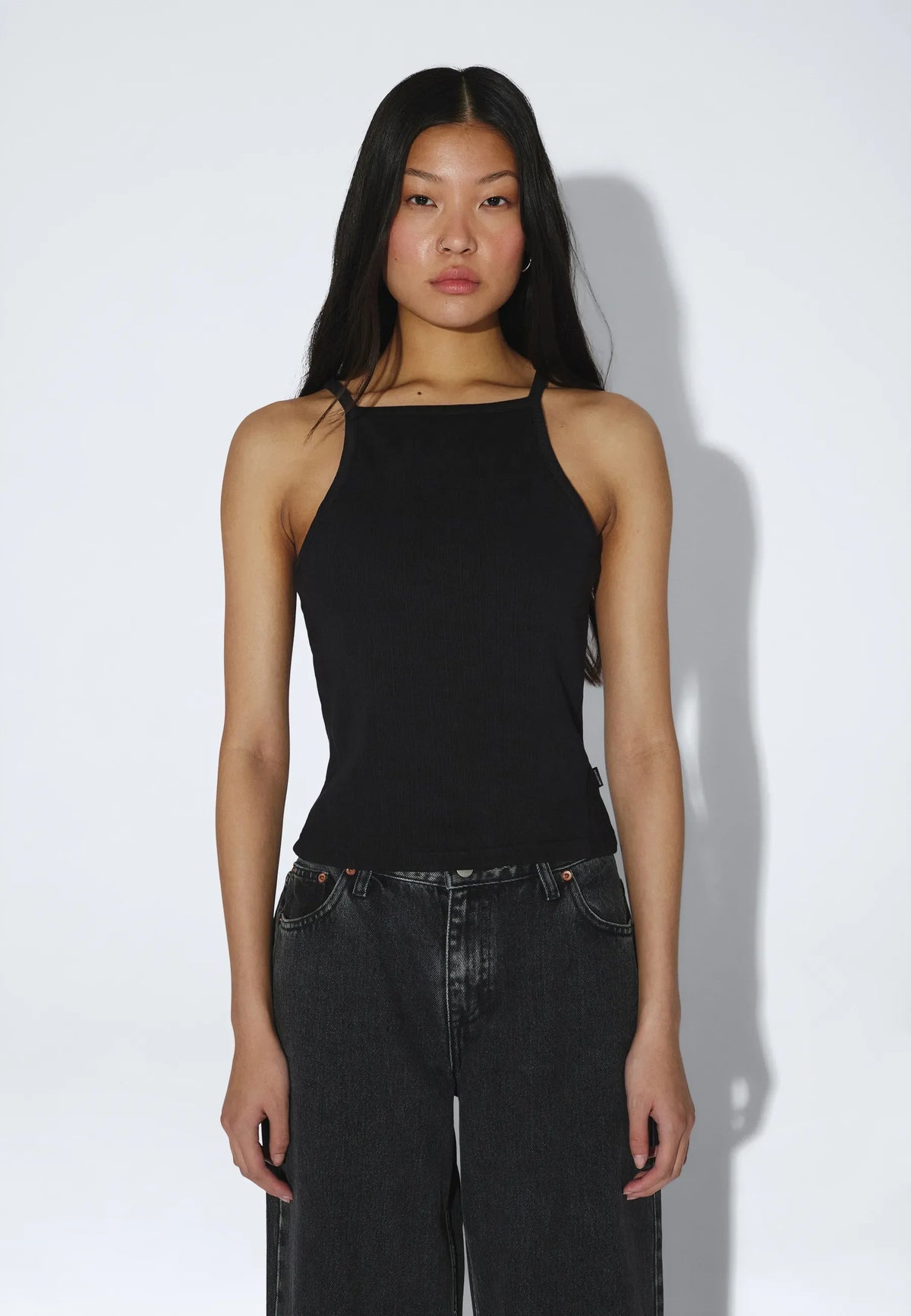 Dr.Denim W Liora Rib Top Black