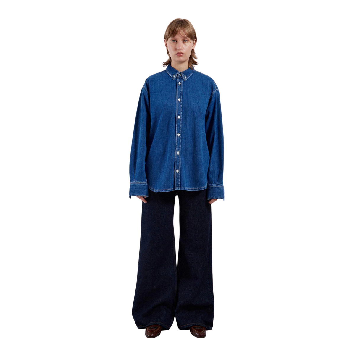 Dr.Denim W Ray Denim Shirt Mid Retro