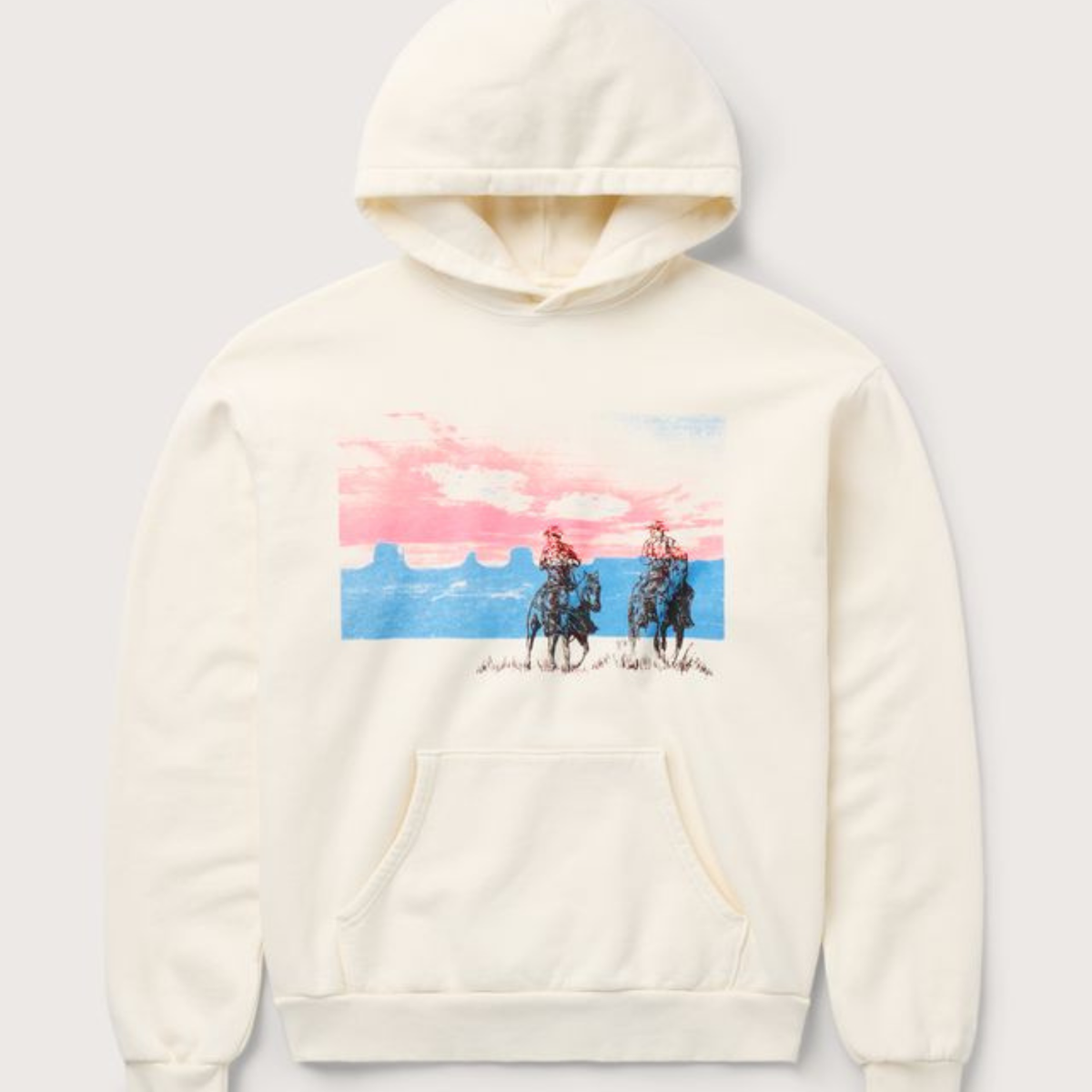 One of These Days Drifting a Blue Pullover Hoody Bone