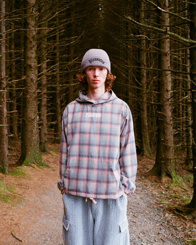 Pleasures Sender Poncho Hoodie Pink