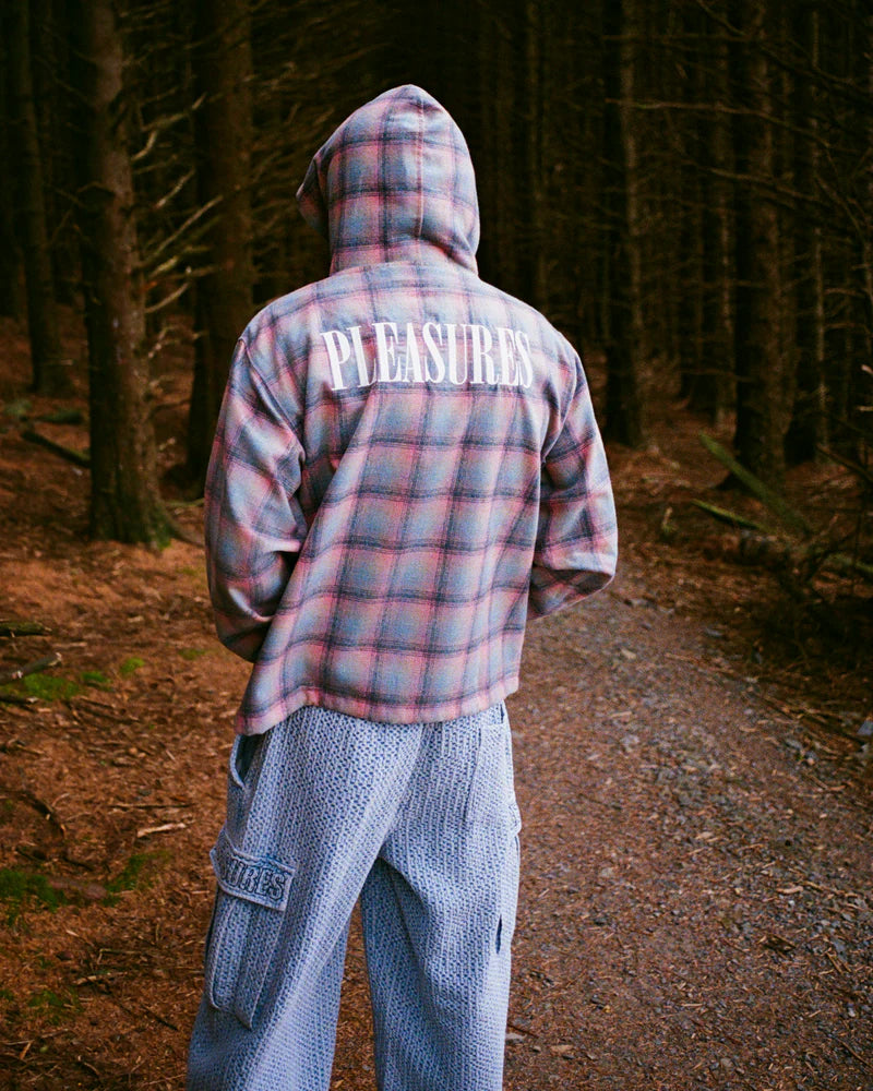 Pleasures Sender Poncho Hoodie Pink
