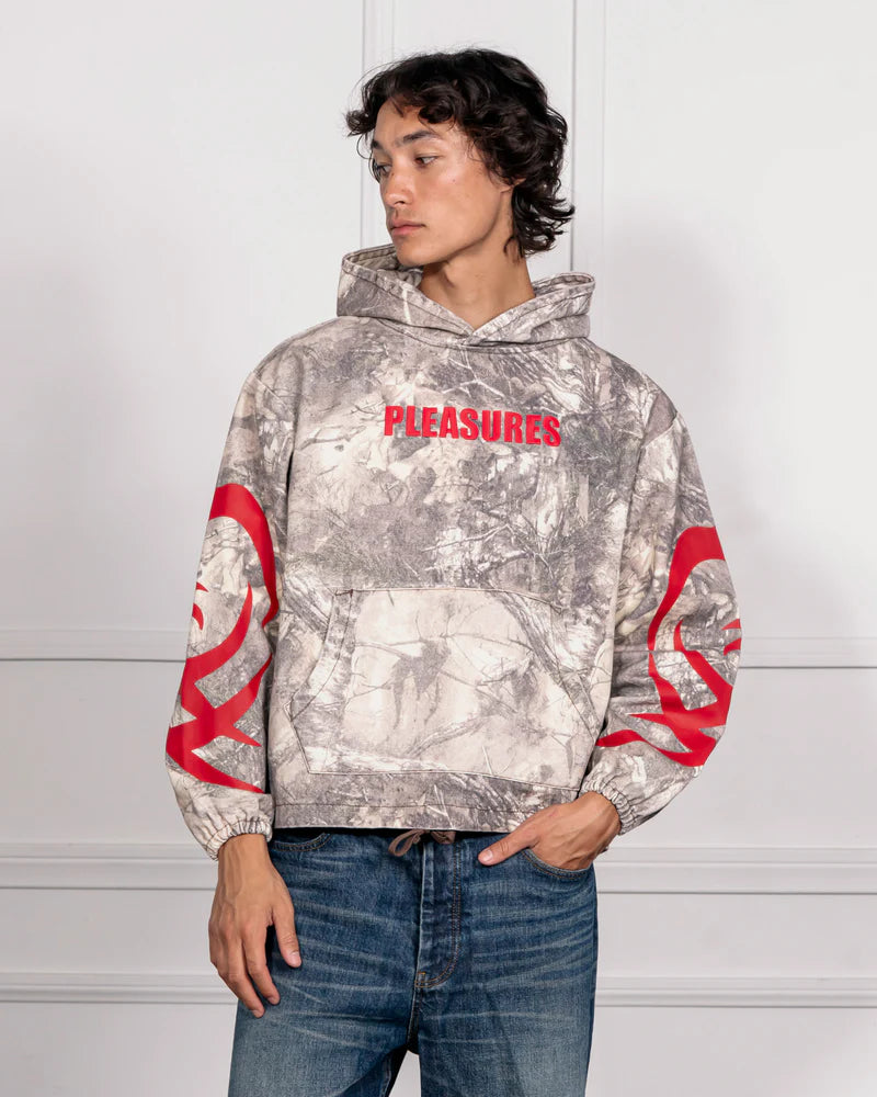 Pleasures Hunt Canvas Poncho Hoodie Camo 
