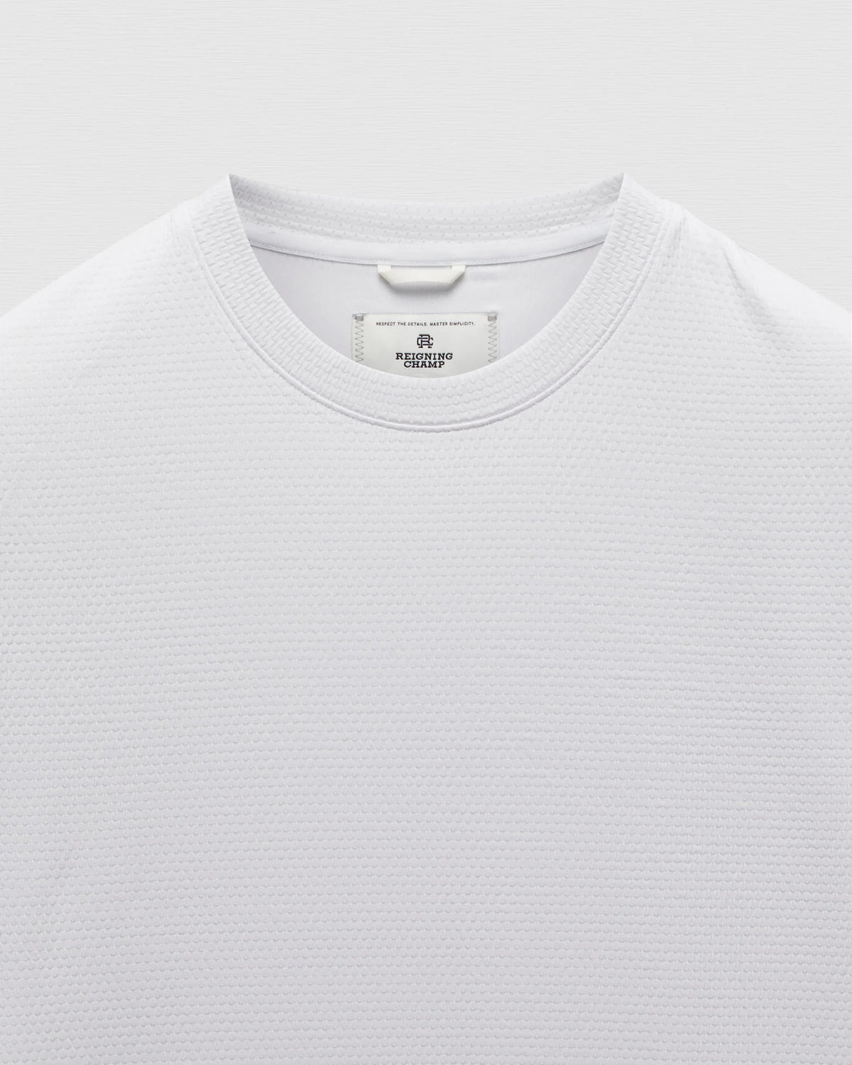 Reigning Champ Solotex Mesh Tiebreak Standard T-Shirt White