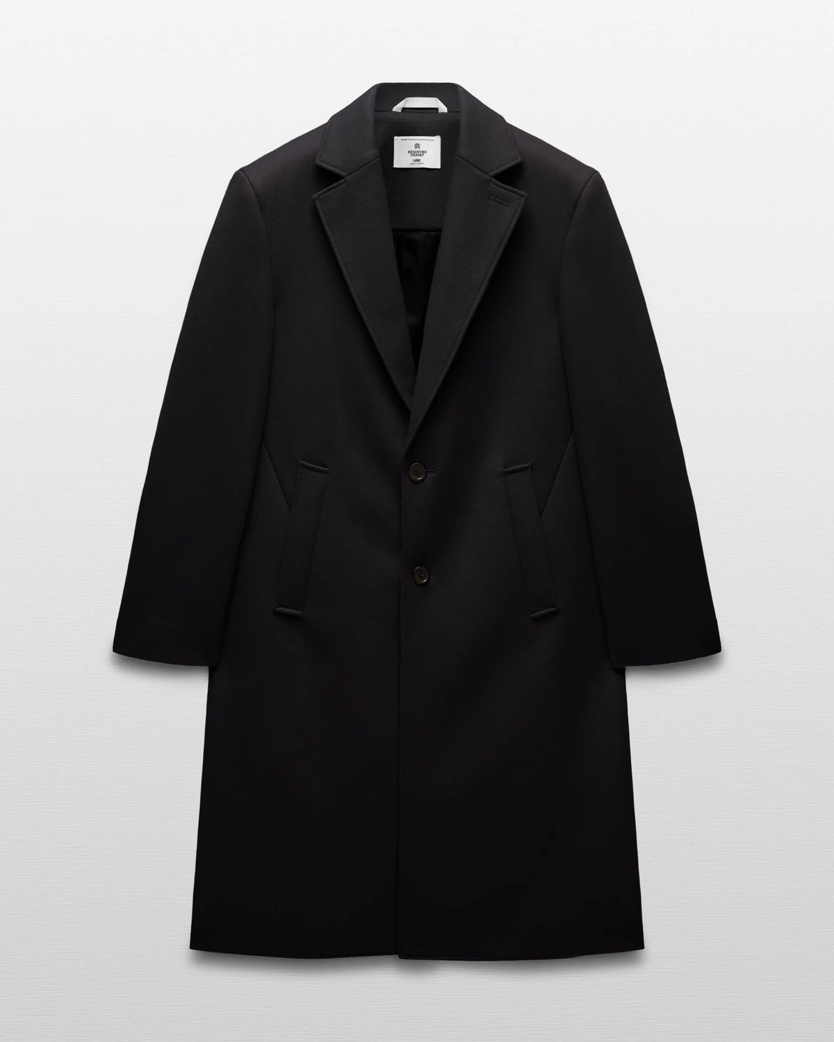 Reigning Champ Wool Cashmere Maestro Coat Black