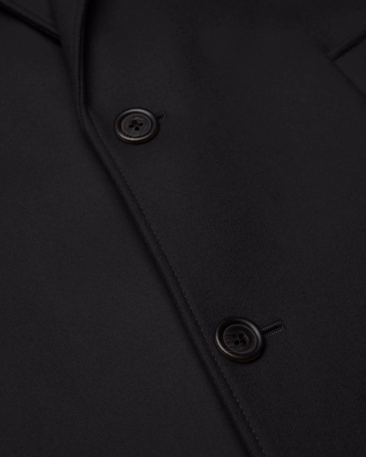 Reigning Champ Wool Cashmere Maestro Coat Black