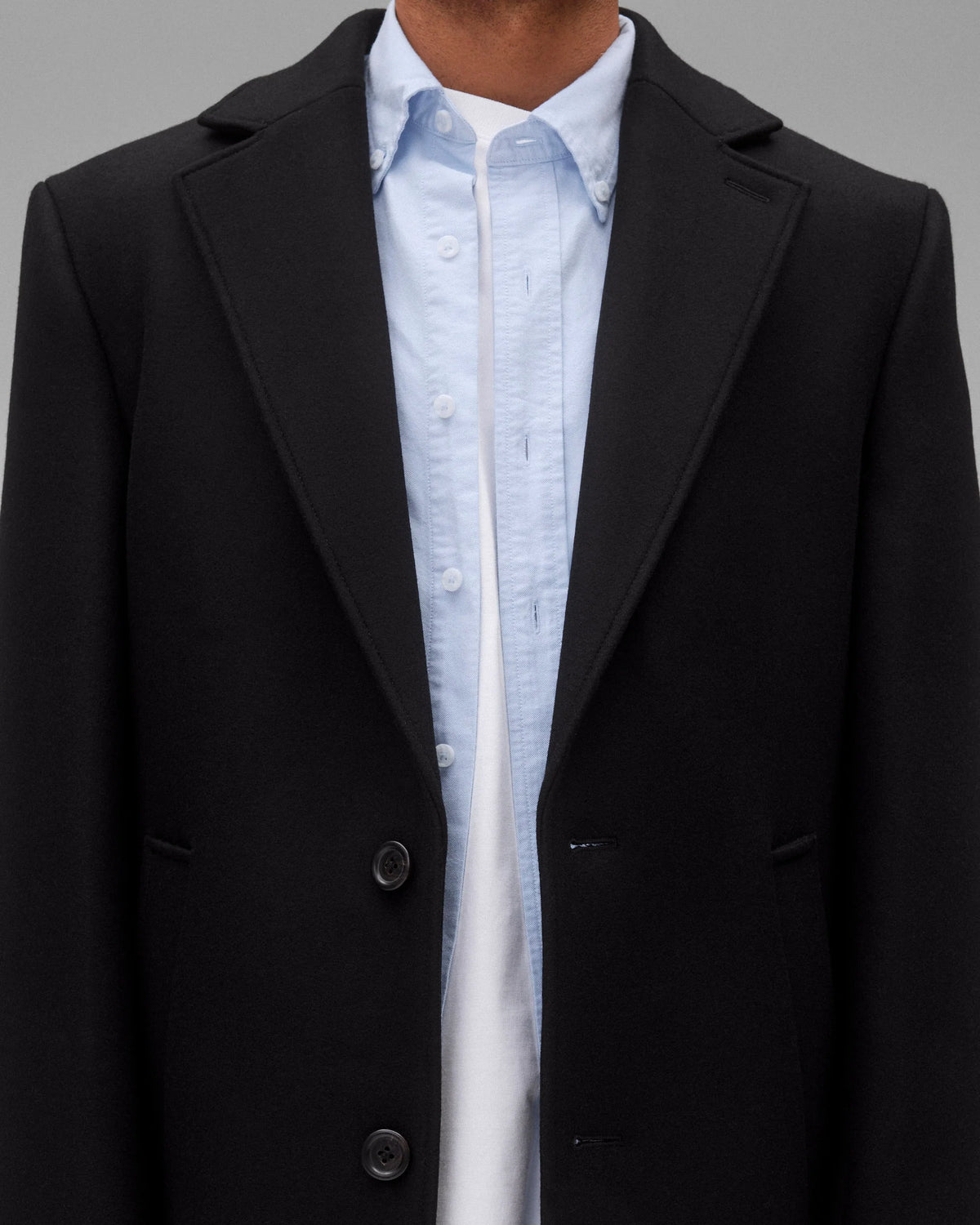 Reigning Champ Wool Cashmere Maestro Coat Black