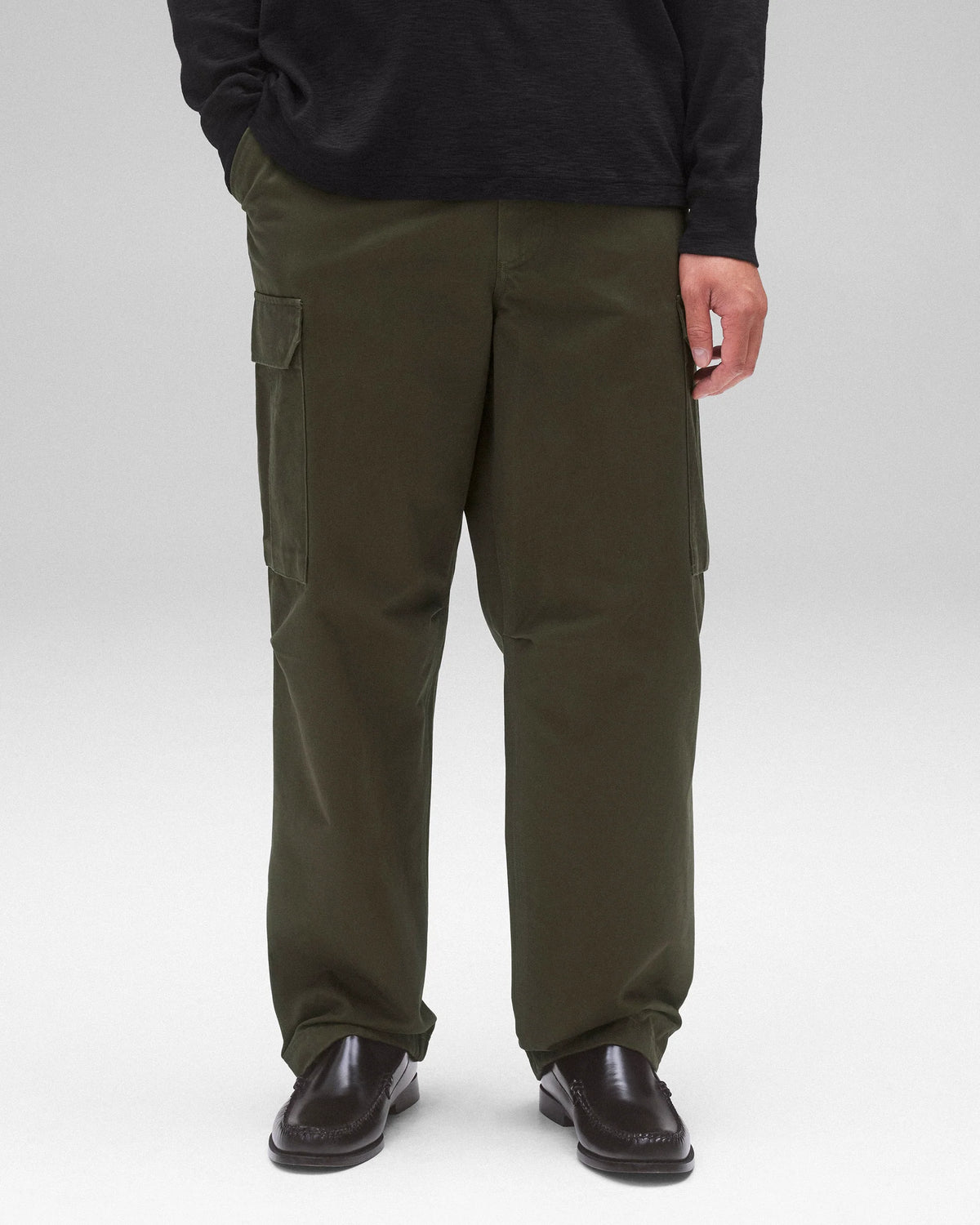 Reigning Champ Cotton Chino Keeper Pant Dark Olive