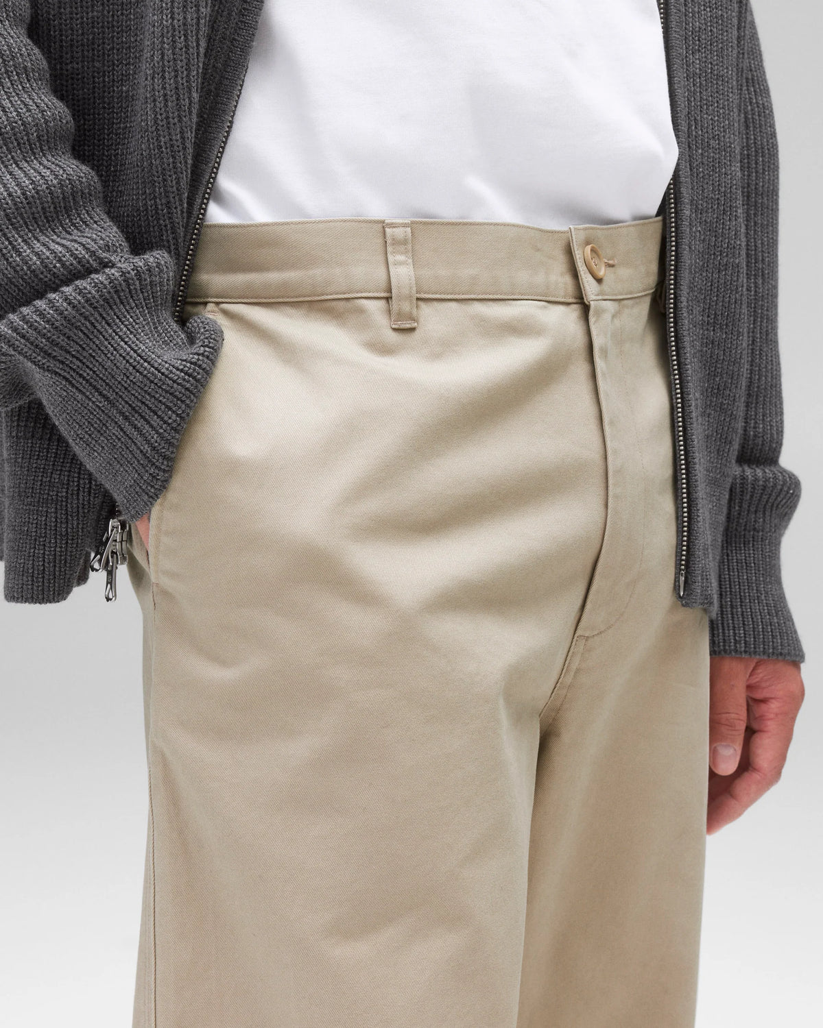 Reigning Champ Cotton Chino Ivy Pant - Sand