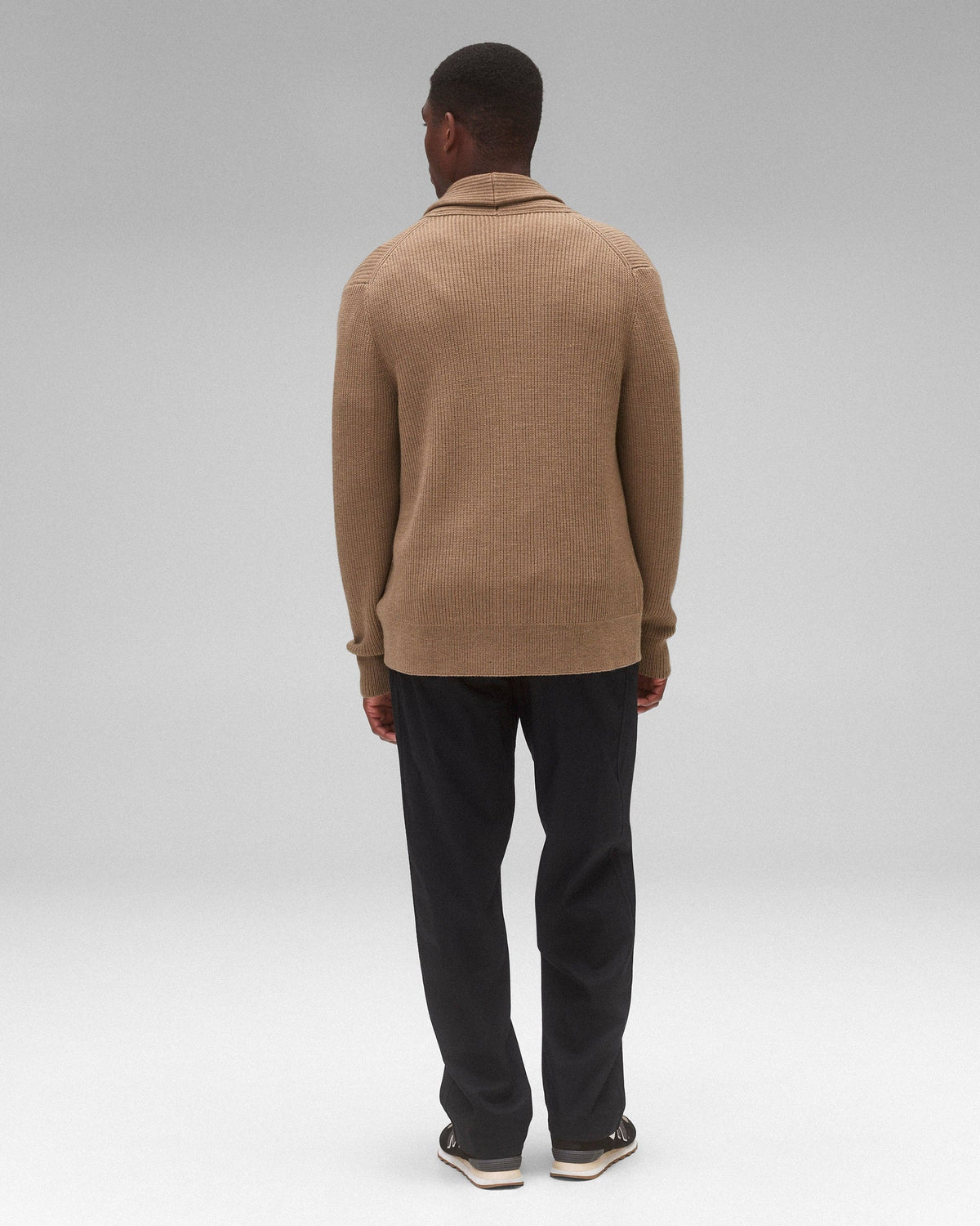MERINO RIB VINNIE SHAWL CARDIGAN