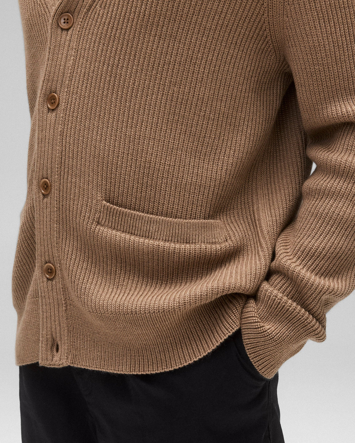 MERINO RIB VINNIE SHAWL CARDIGAN