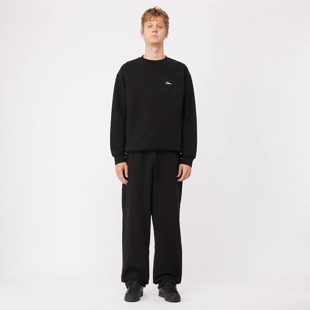 DIME Cursive Small Logo Crewneck Black