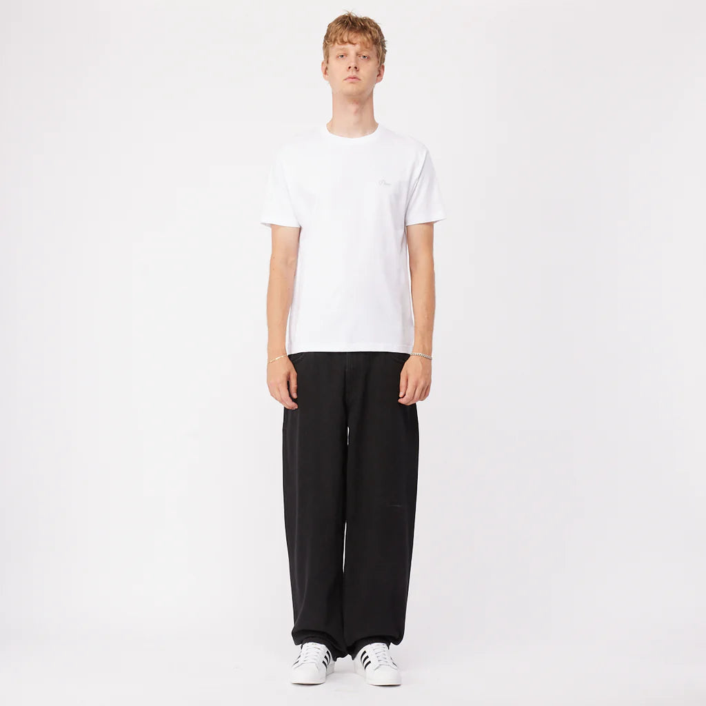 DIME Cursive Small Logo T-Shirt White