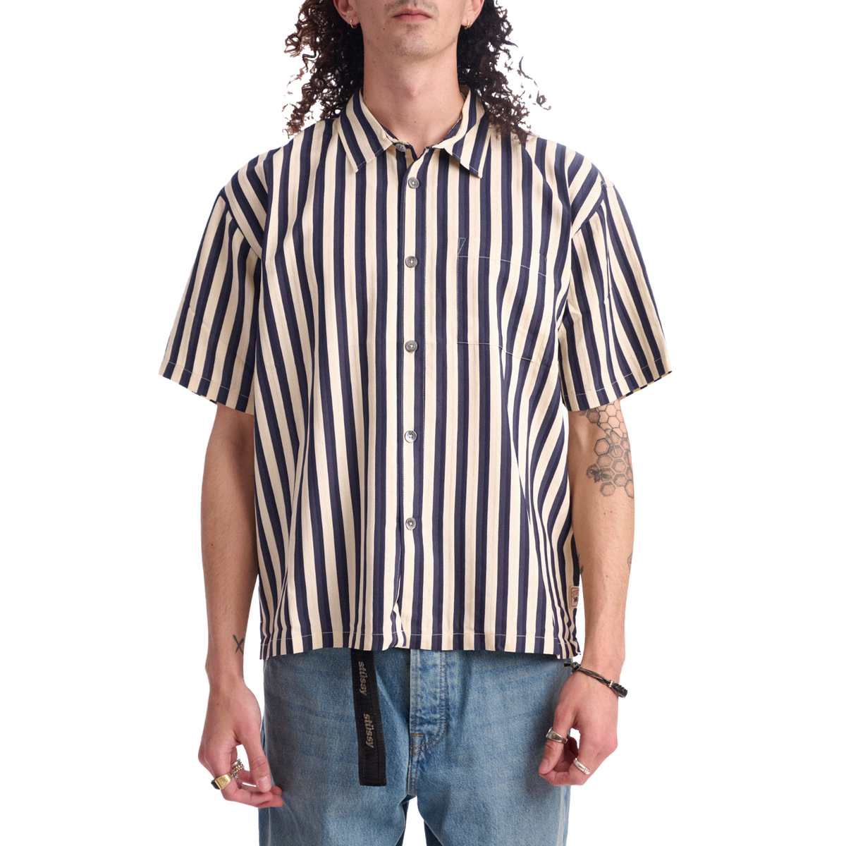 FLAT BOTTOM STRIPE SHIRT